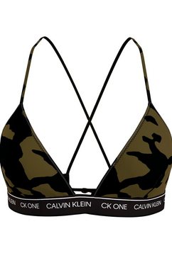 calvin klein swimwear triangel-bikinitop groen