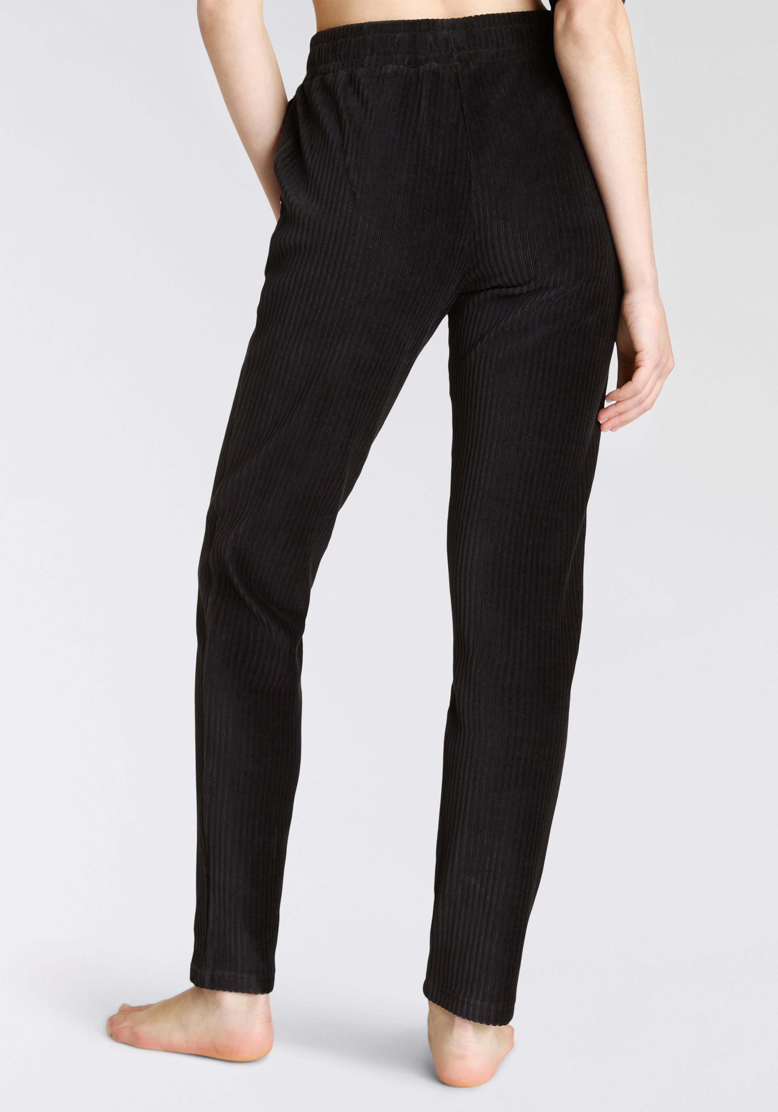 Vivance Cordbroek zonder sluiting -Loungebroek met comfortabele boorden en brede cord structuur