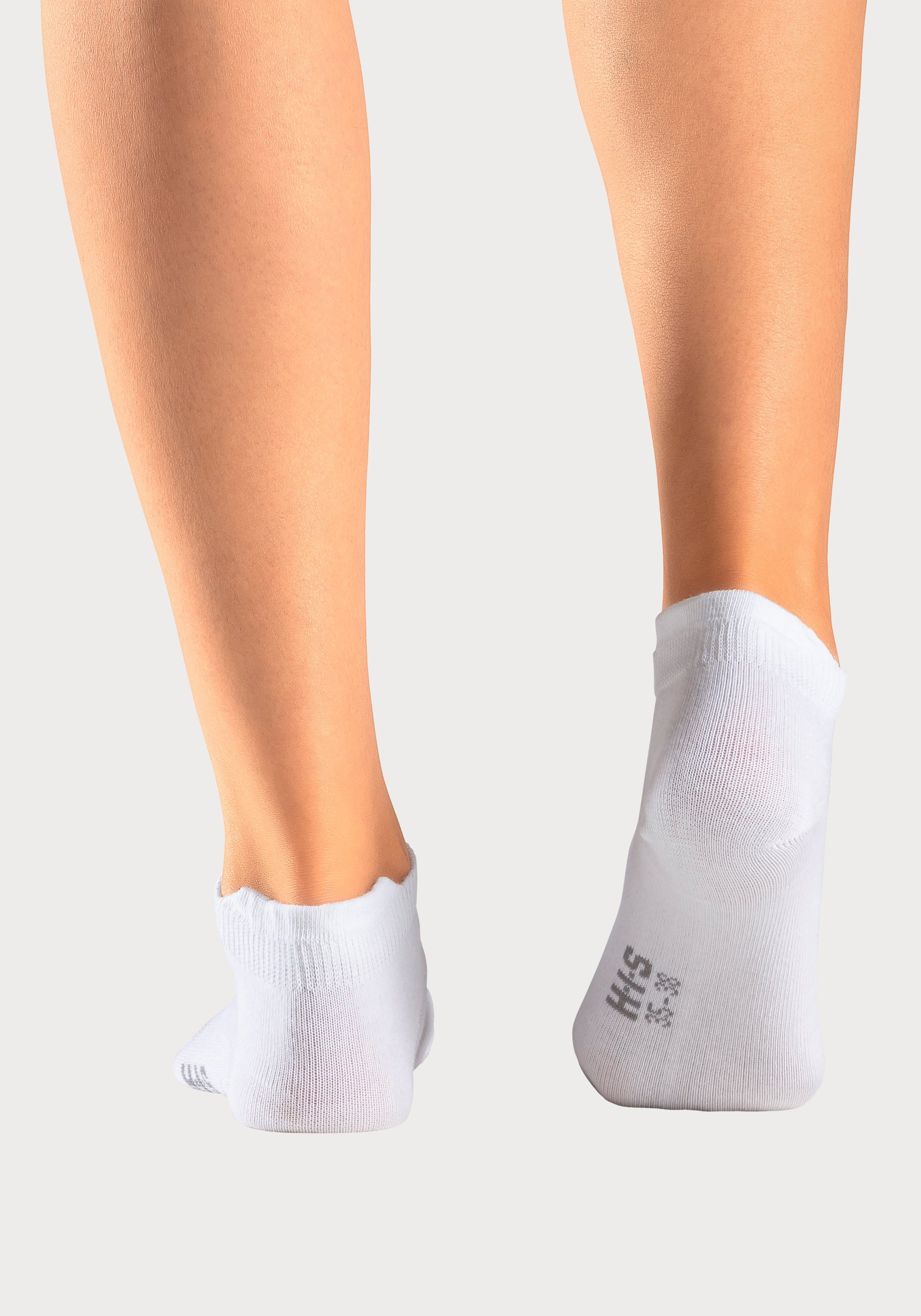 H.I.S Sneakersokken met verlengd boord aan de achterkant (set, 8 paar)