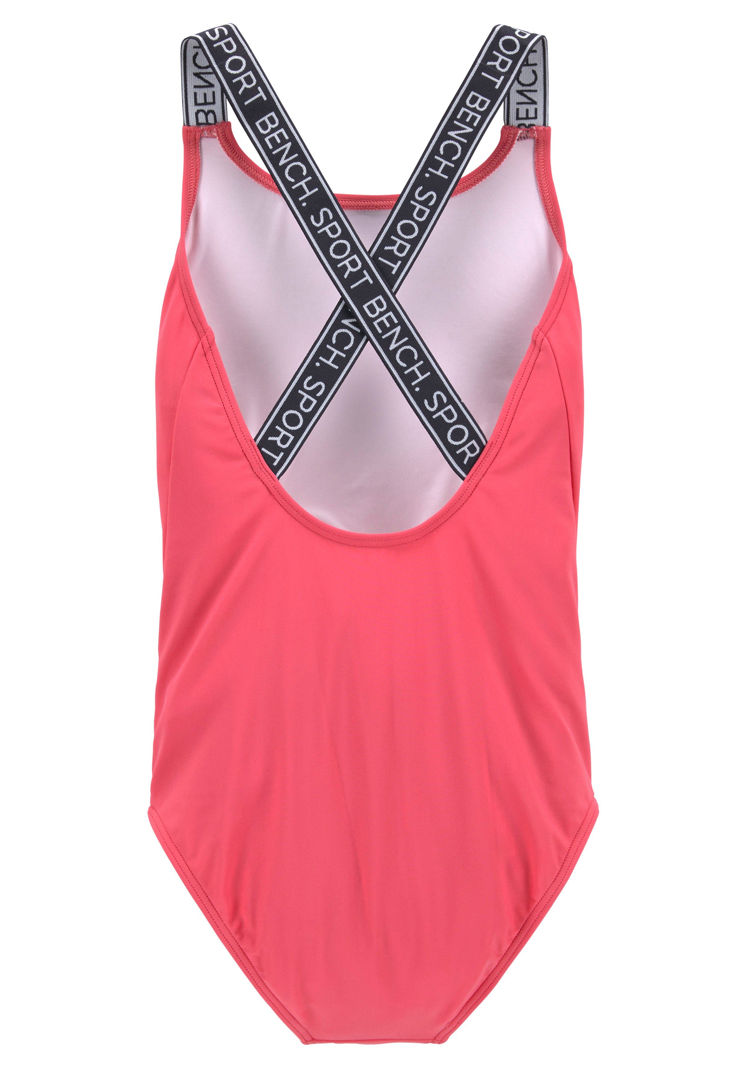 Bench. Badpak Yva Kids in een sportief design en kleuren badpakken maat 146/152 roze