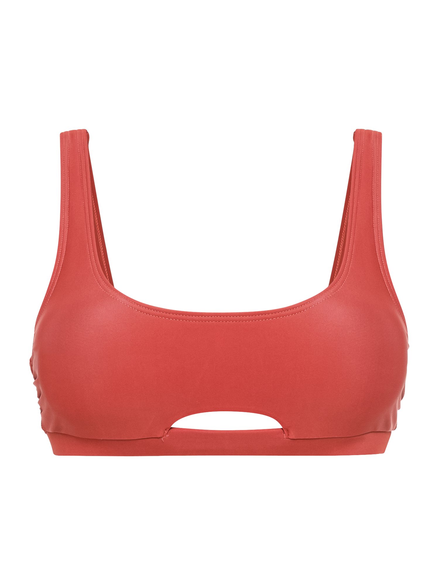 lscn by lascana bustierbikinitop gina met cut-out voor rood