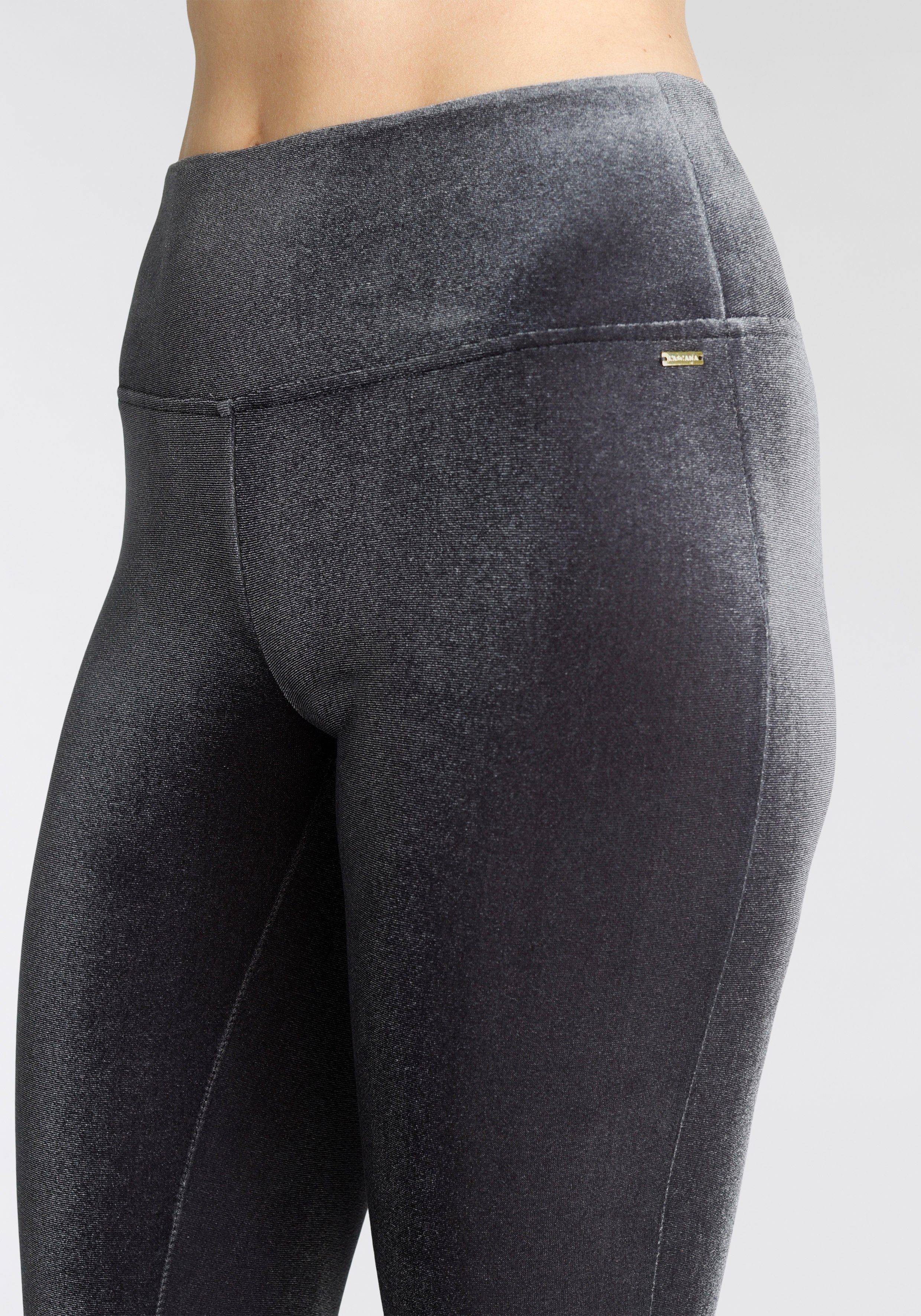 Lascana Legging in zachte, elastische velourslook