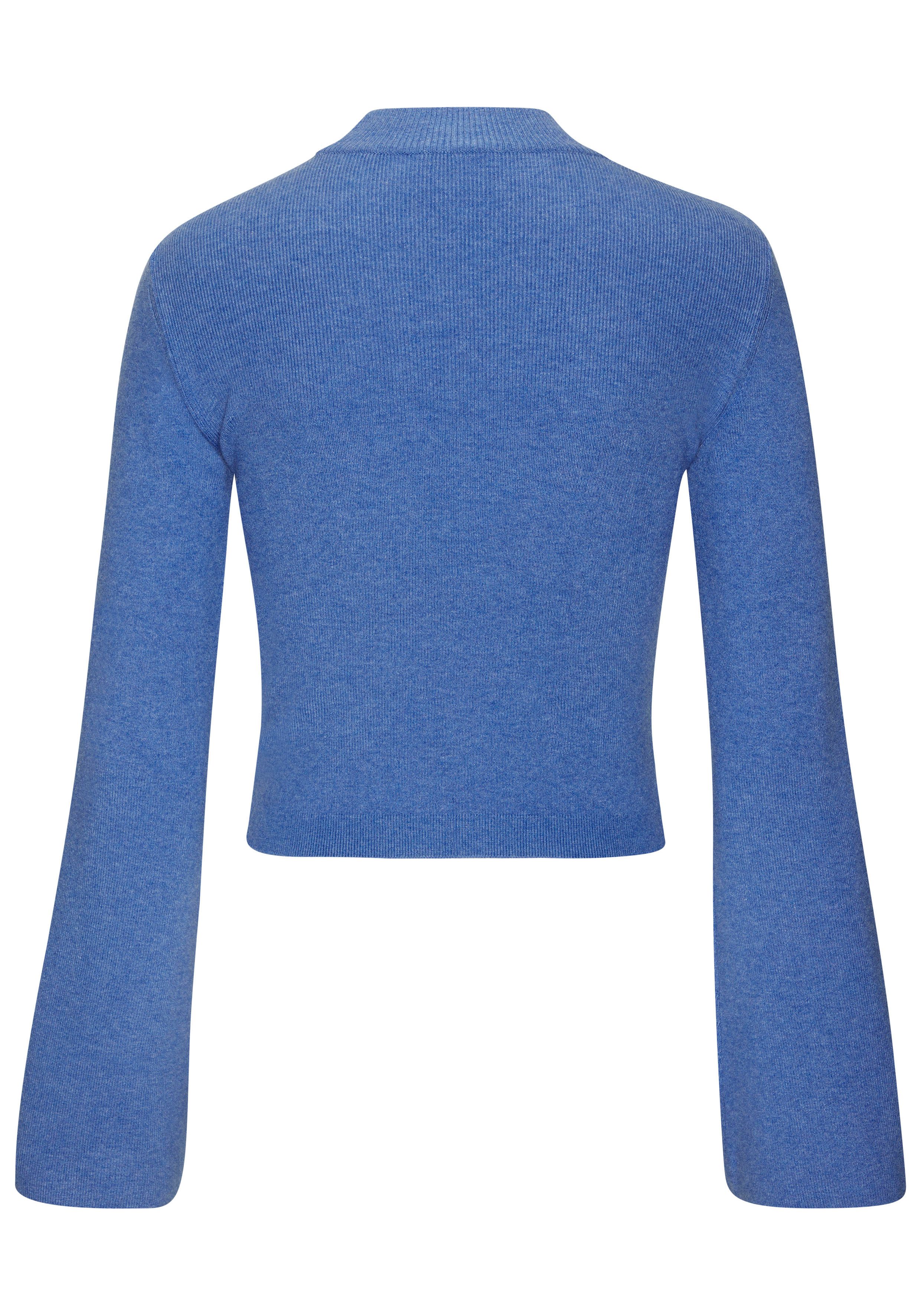 Copenhagen Studios Shirt met lange mouwen van hoogwaardige, fijne rib