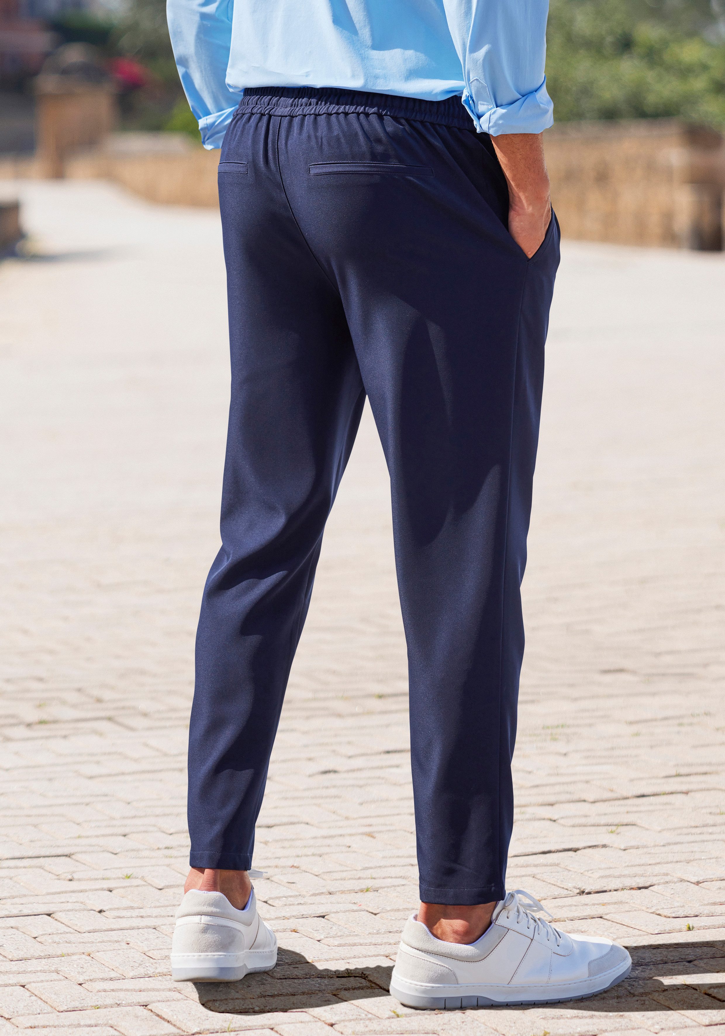 John Devin Jogpants Slim fit, van lichte weefkwaliteit