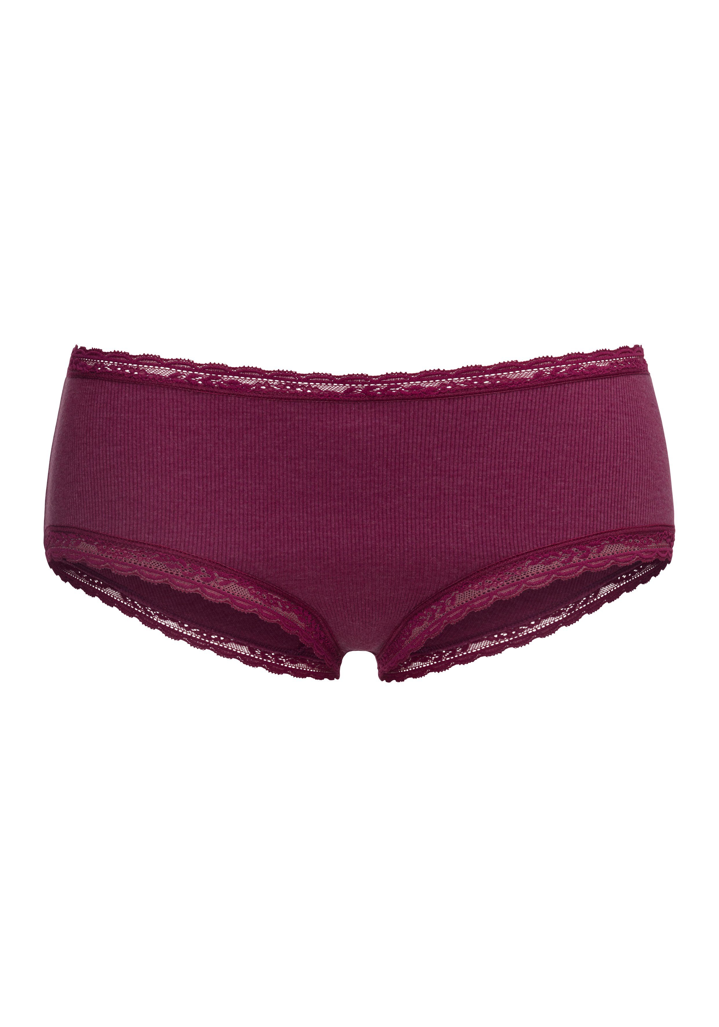 s.Oliver RED LABEL Beachwear Hipster zachte ribkwaliteit (set, 2 stuks)