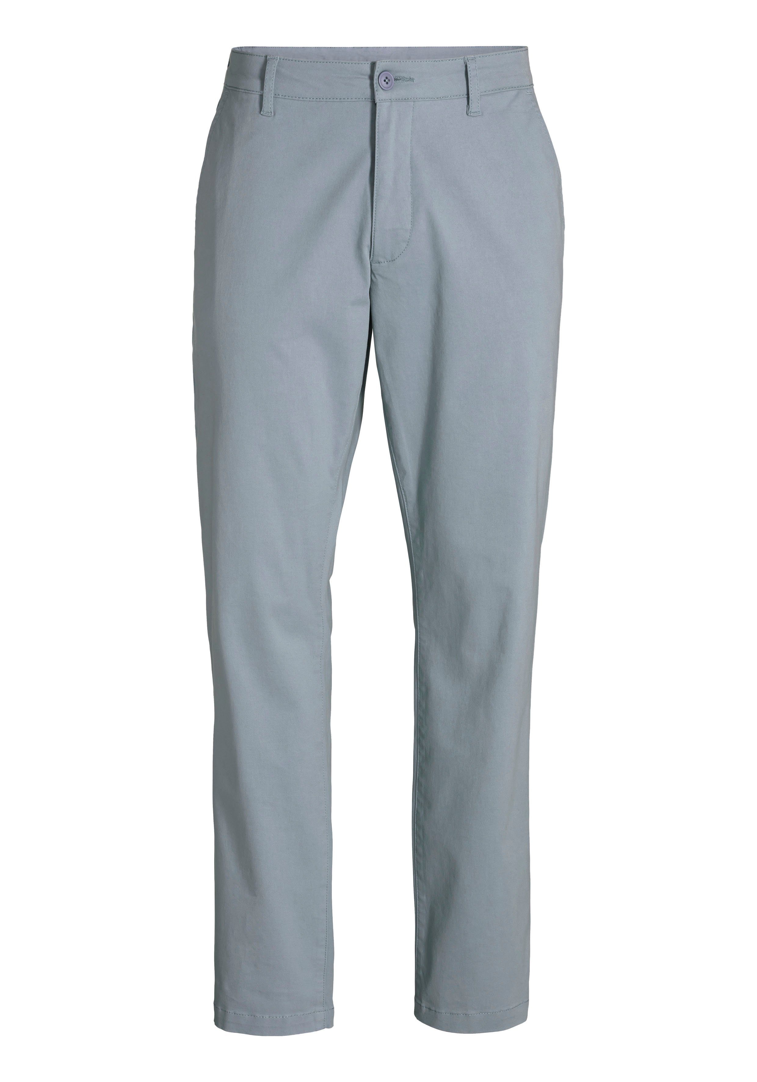 H.I.S Chino Regular fit lange broek, van elastische katoenkwaliteit heren maat 34 grijs