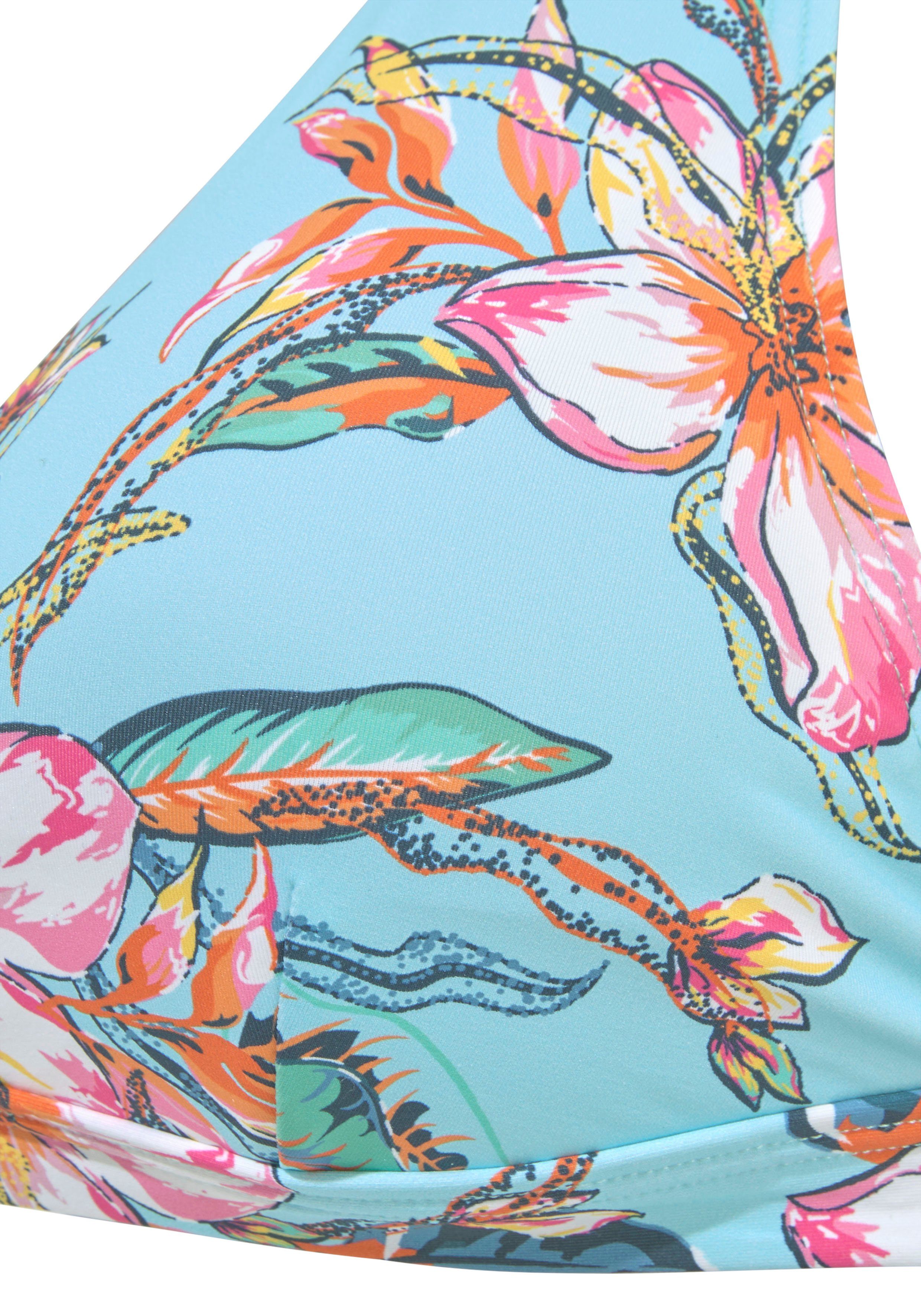 Lascana Triangel-bikinitop MALIA met tropische print