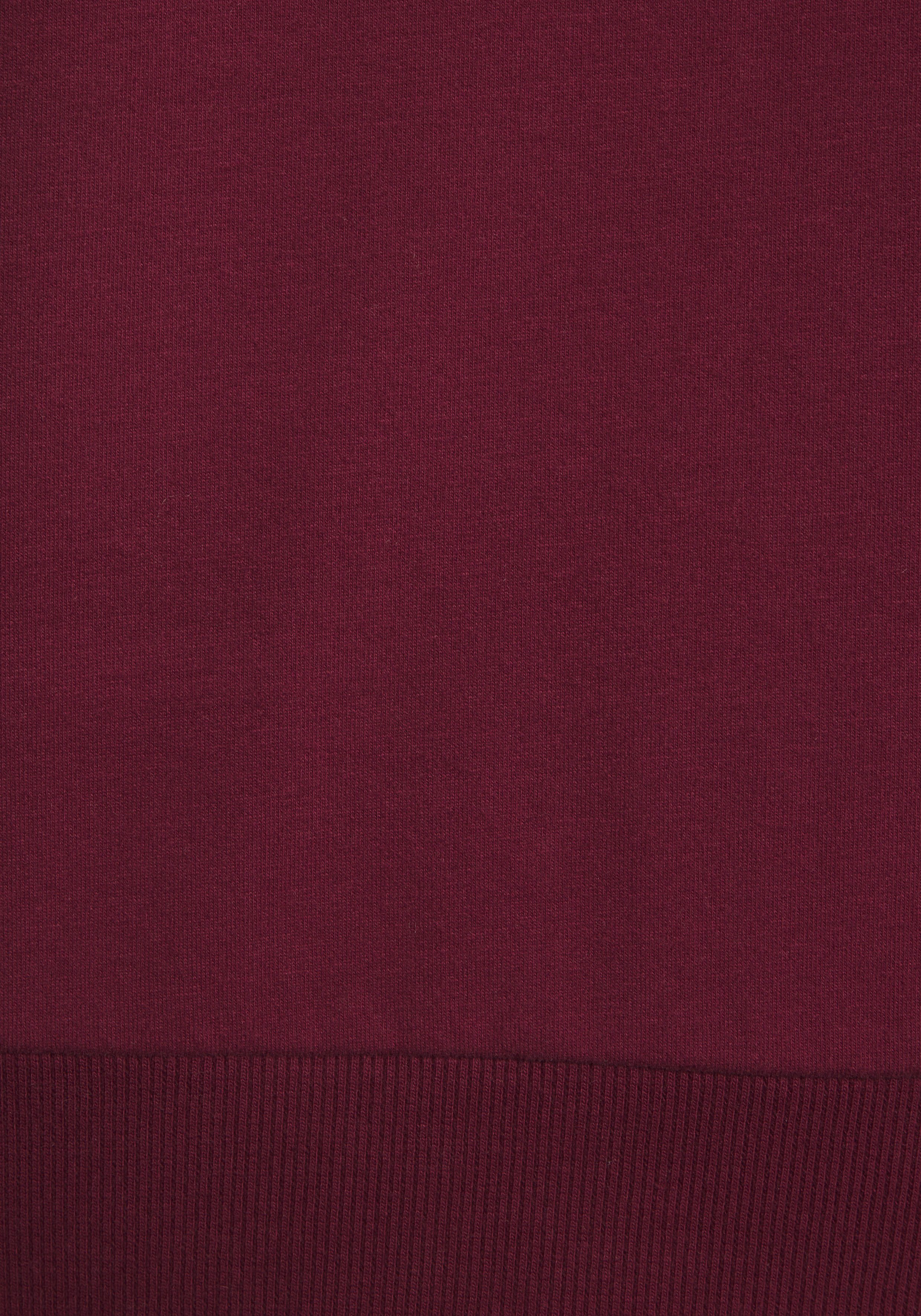 Elbsand Sweatvest Alvis met logoprint op de kraag, comfortabele vrijetijdjack