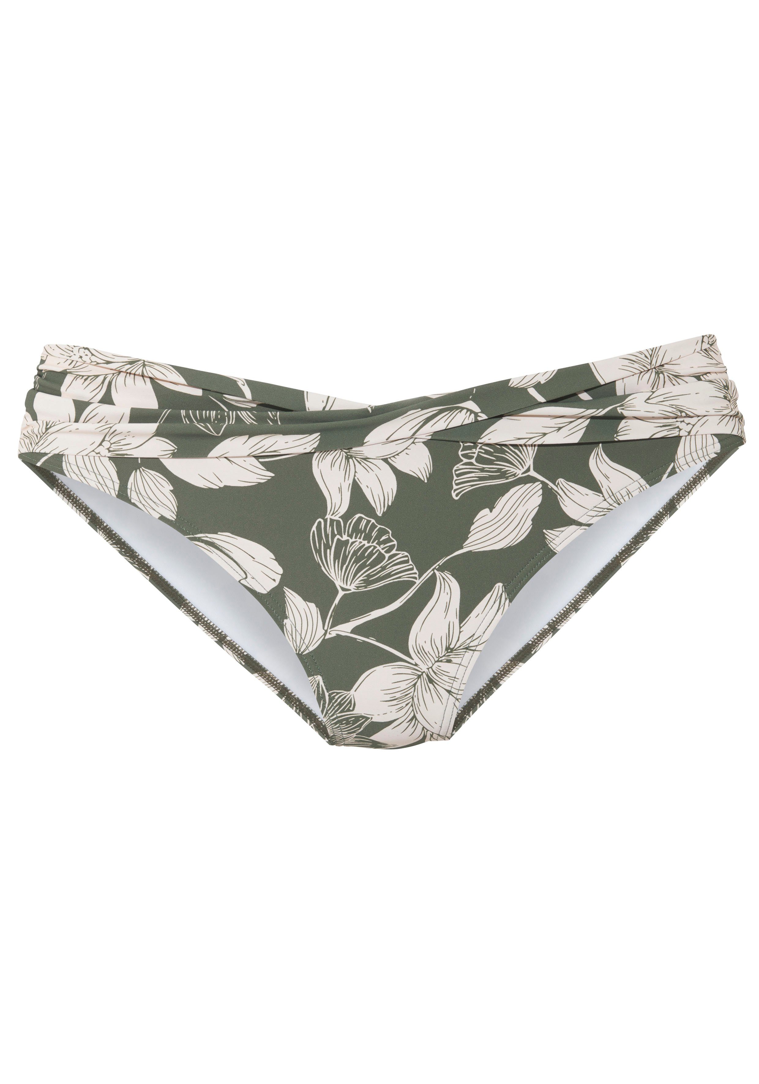 s.Oliver RED LABEL Beachwear Bikinibroekje Lady met een bloemmotief