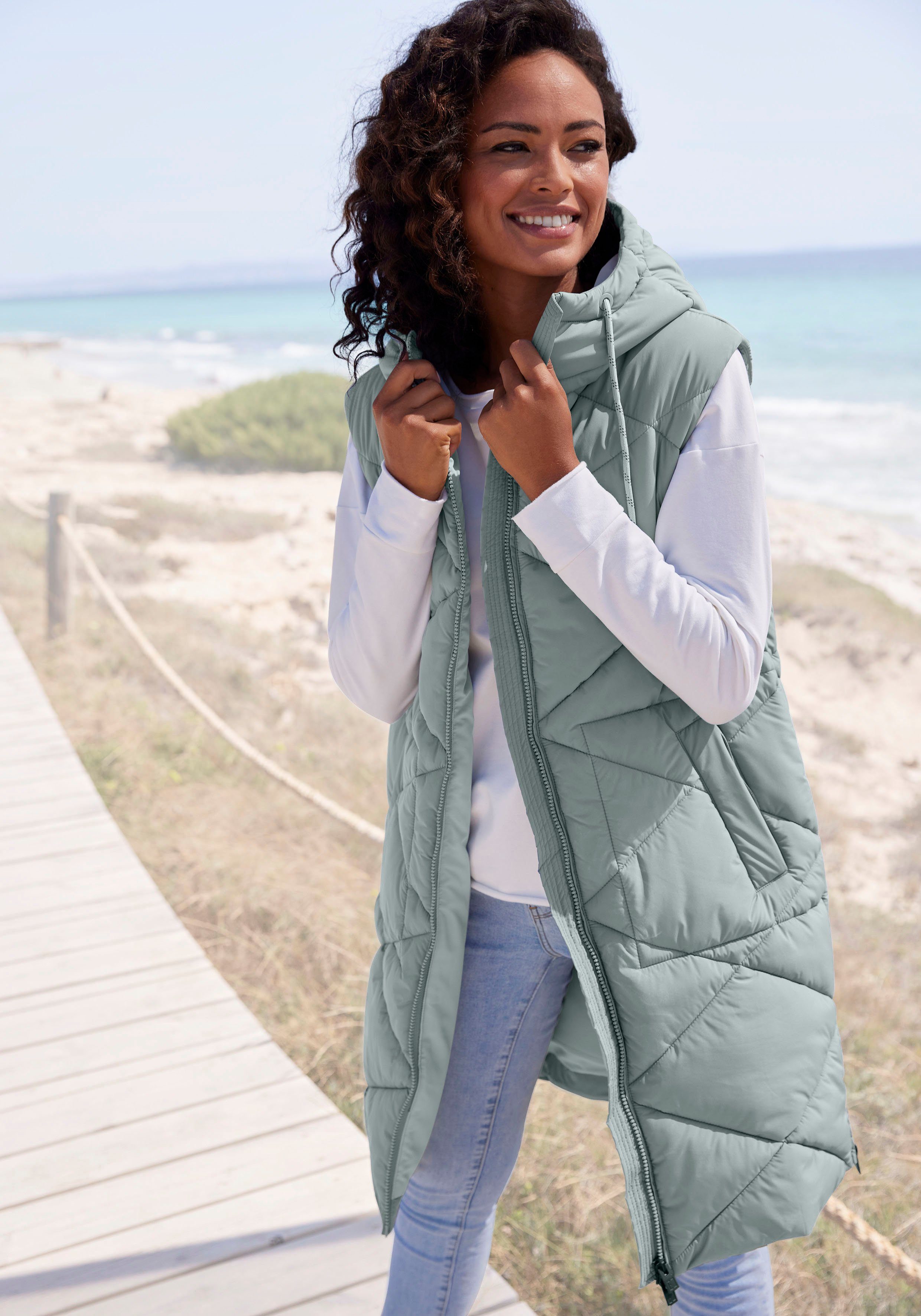Elbsand Bodywarmer met een capuchon