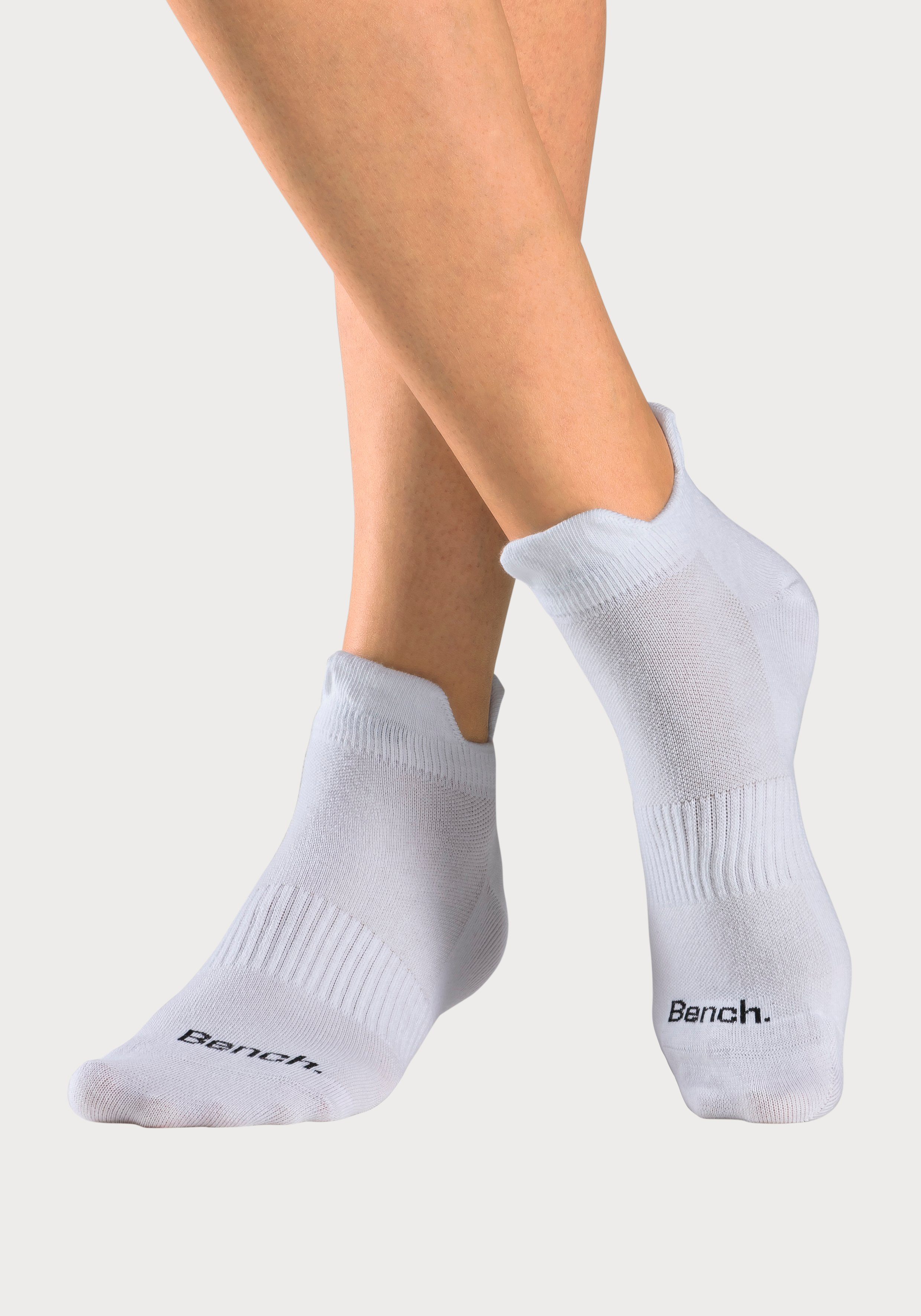 Bench. Sneakersokken met fijne mesh constructie en middenvoetrubber (set, 6 paar)