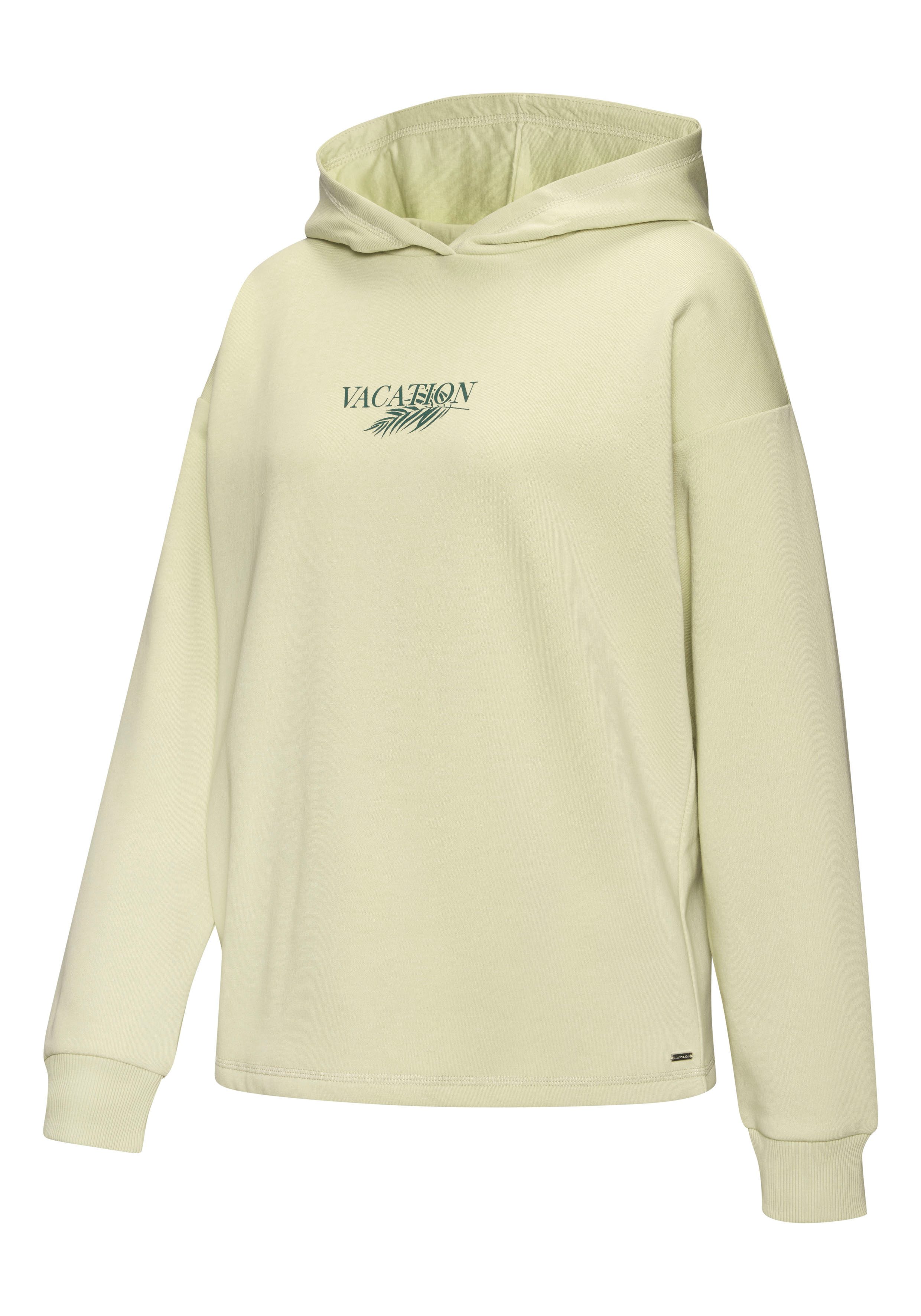 Lascana Hoodie -Capuchonsweatshirt, Loungeshirt Capuchon sweatshirt, loungetop met voorprint, loungewear (1-delig)