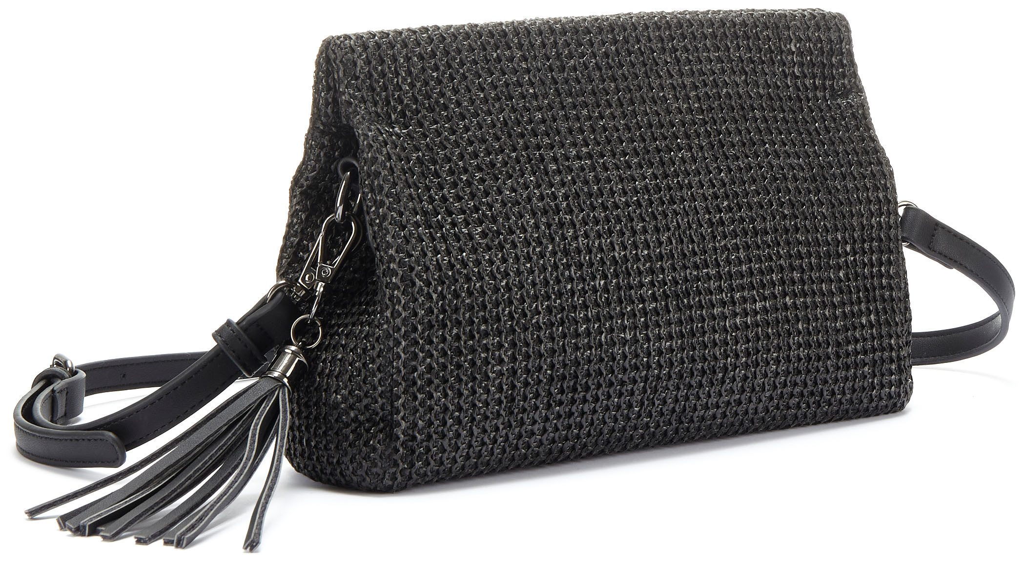 Vivance Schoudertas Clutch Handtas, schoudertas, rieten tas, draagtas VEGAN
