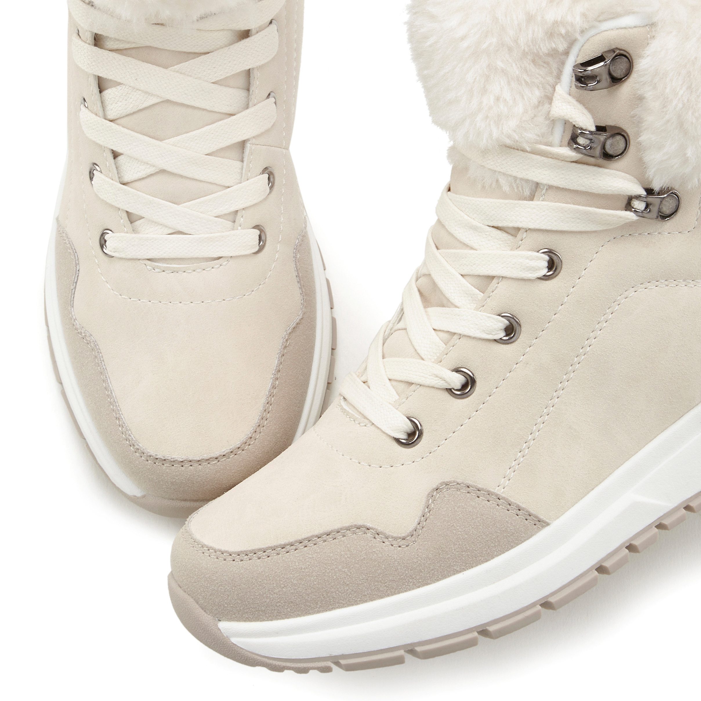 Lascana Winterlaarsjes High top sneaker, veterschoen, boots, laars van waterafstotend materiaal met warmfutter vegan