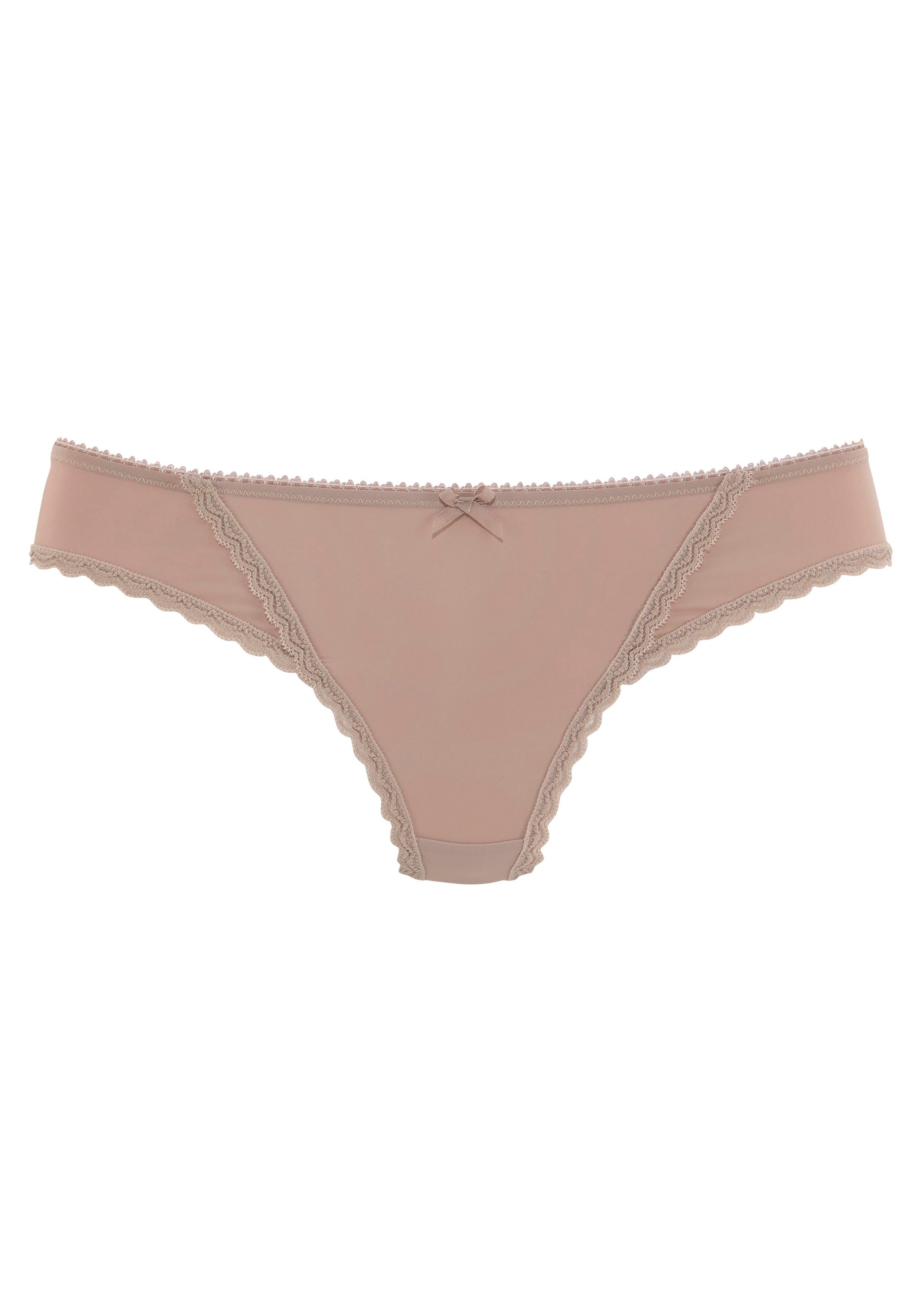s.Oliver RED LABEL Beachwear String Camille met fijne kanten rand