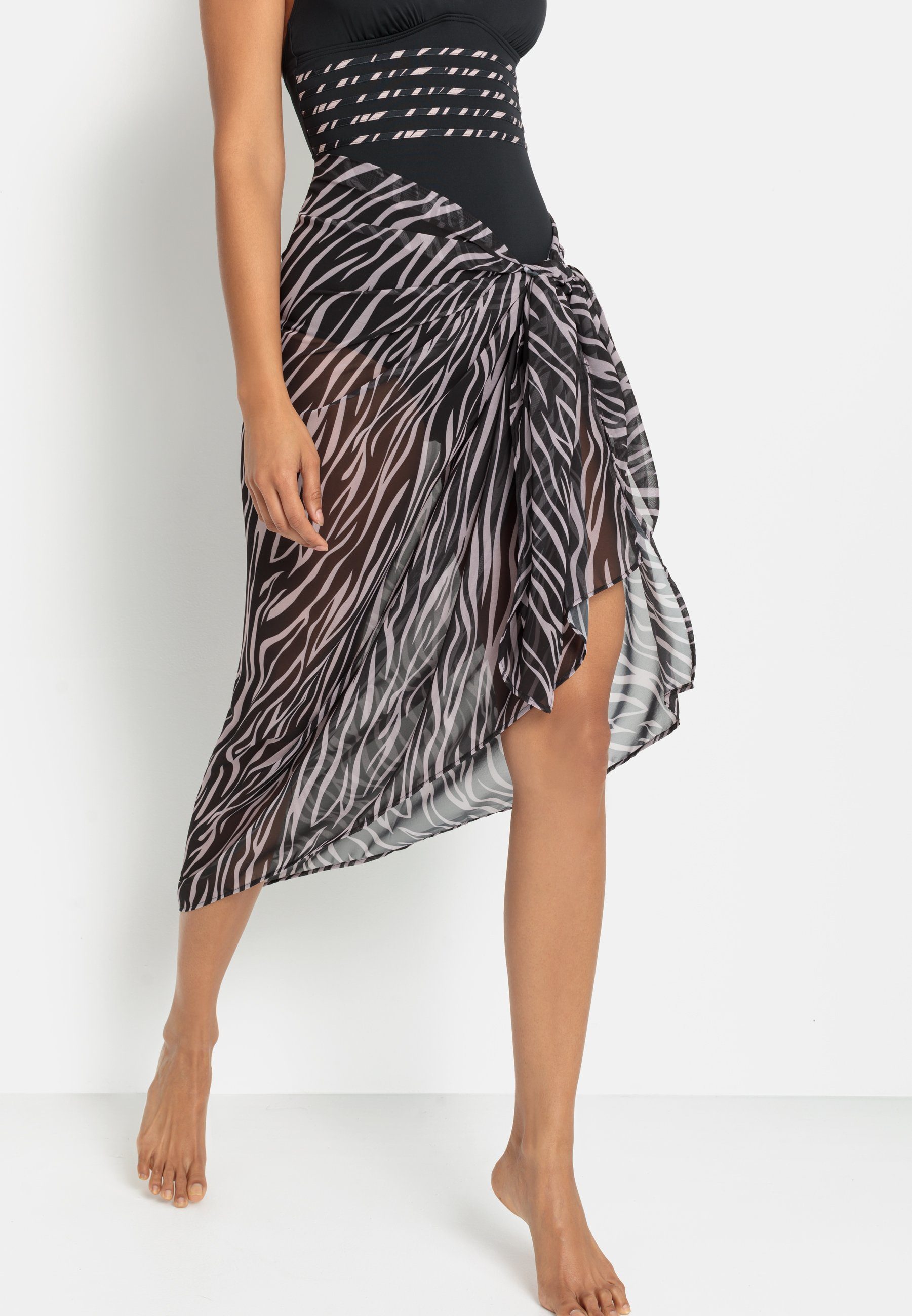 Lascana Strandrok met zebraprint