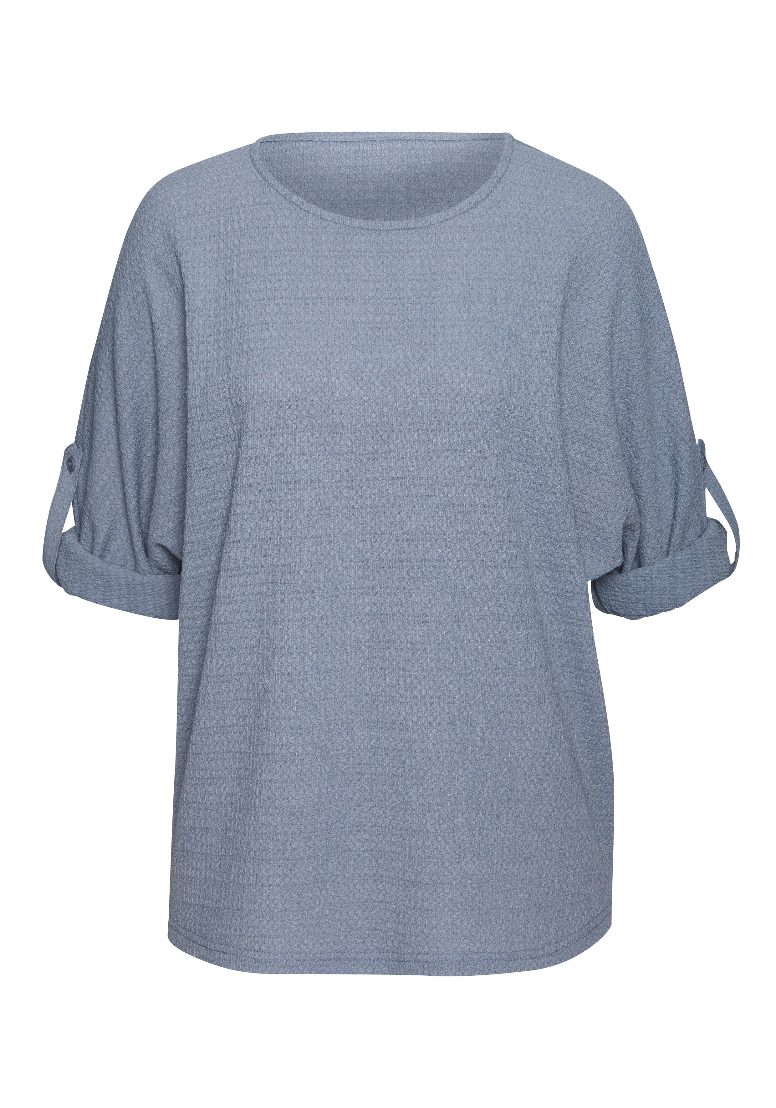 Vivance 2-in-1-shirt Om op te rollen van kreukvrije crêpe-kwaliteit