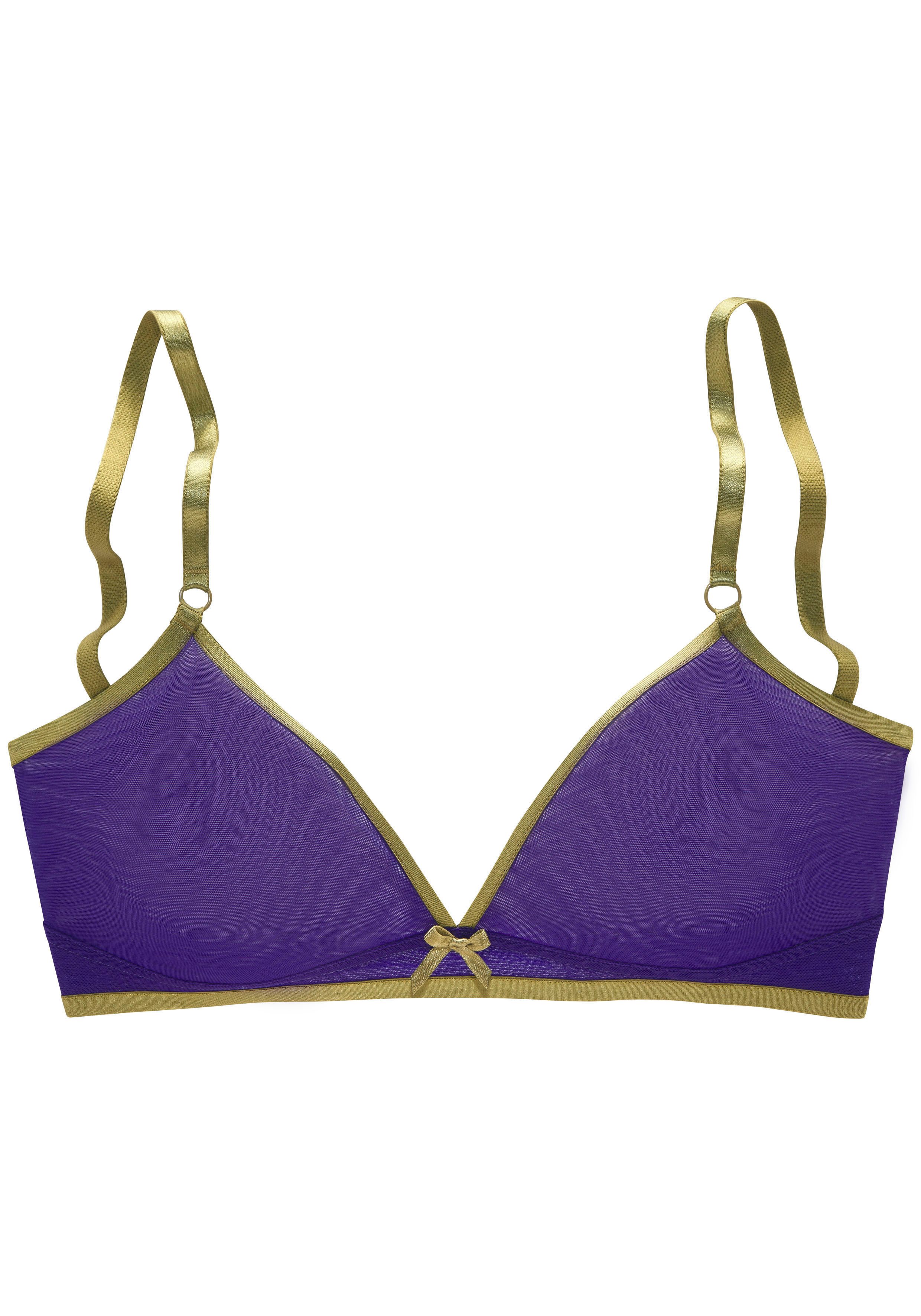 Vivance Bralette-bh zonder beugel van subtiel transparant soft-mesh, sexy lingerie