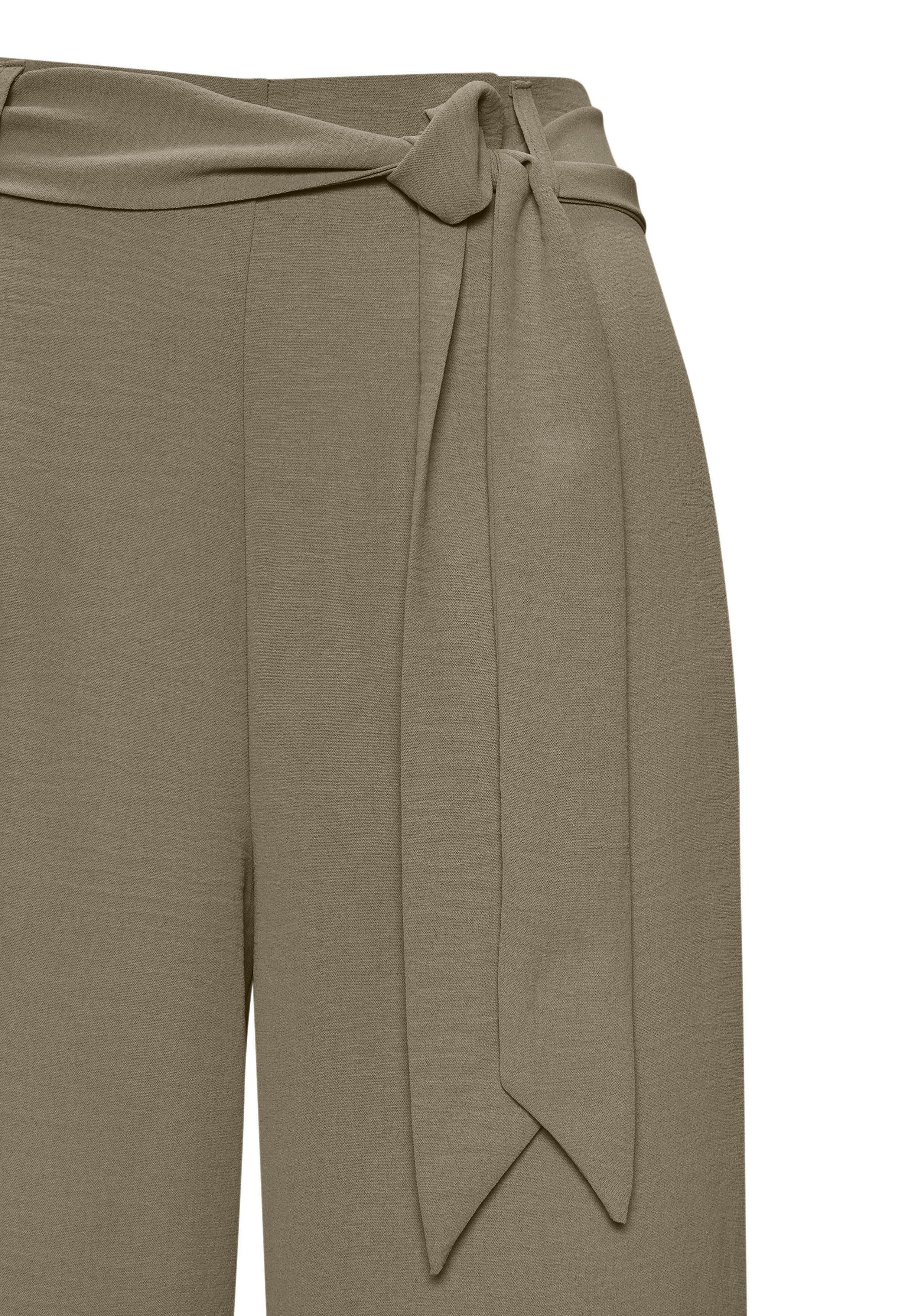 Vivance Comfortbroek met elastische tailleband, zomerbroek, basis (Met riem)