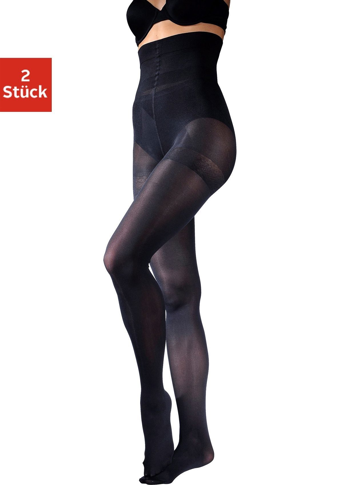 Lascana Panty Bodyshaper met extra hoge taille (2 stuks)