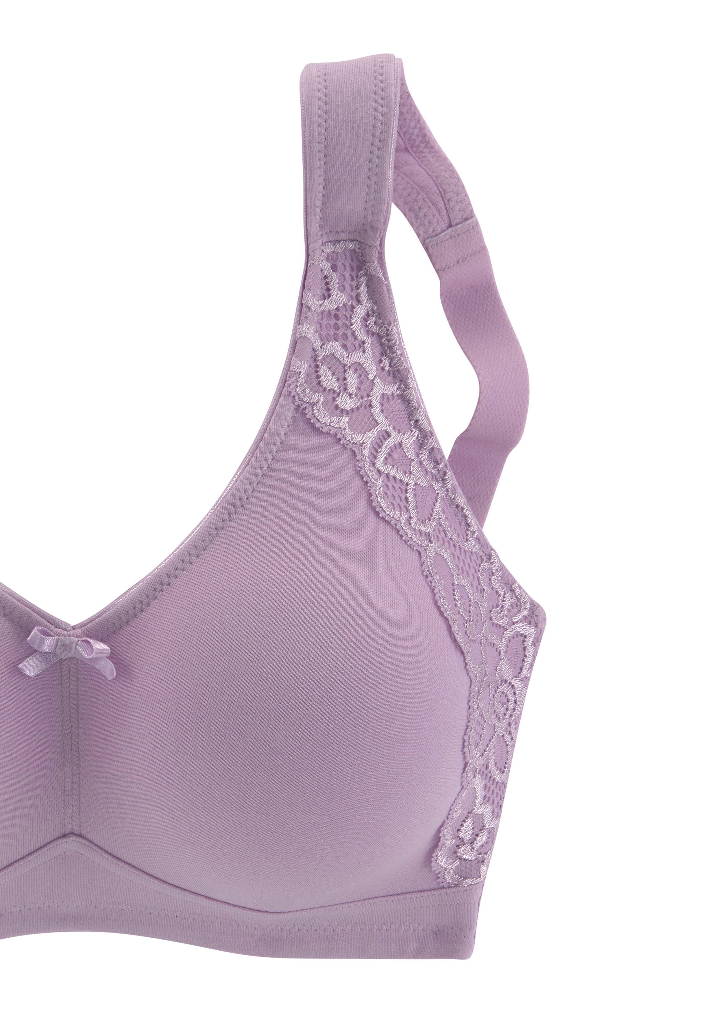 Petite fleur Soft-bh zonder beugels, van katoen (Set van 2)