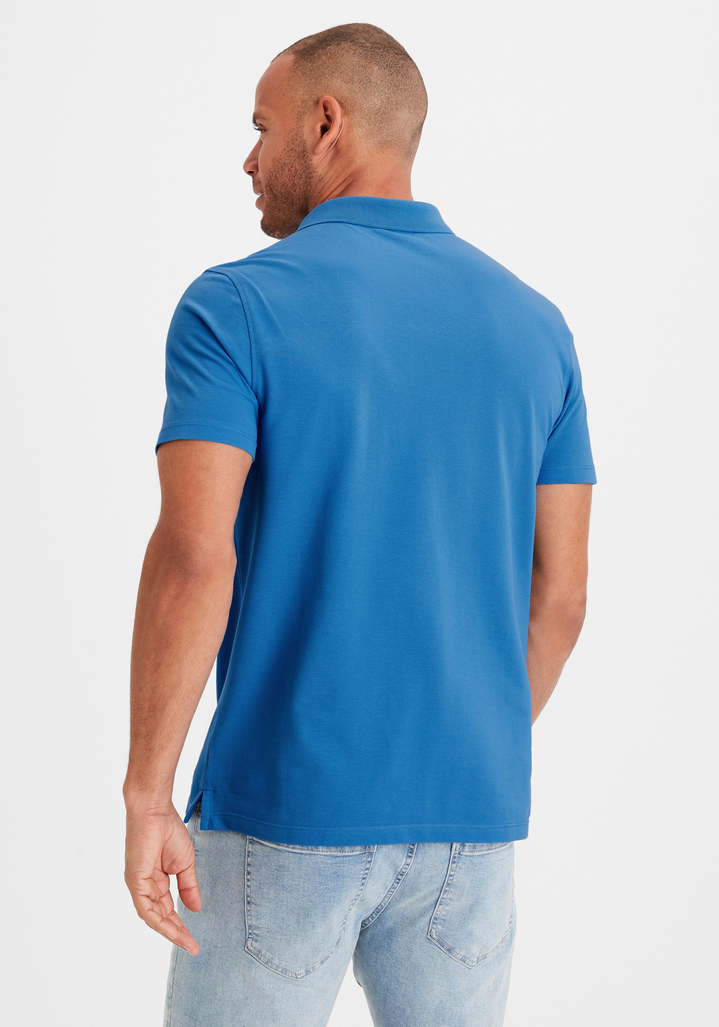 Beachtime Poloshirt Korte mouw, shirt met polokraag, katoen piqué
