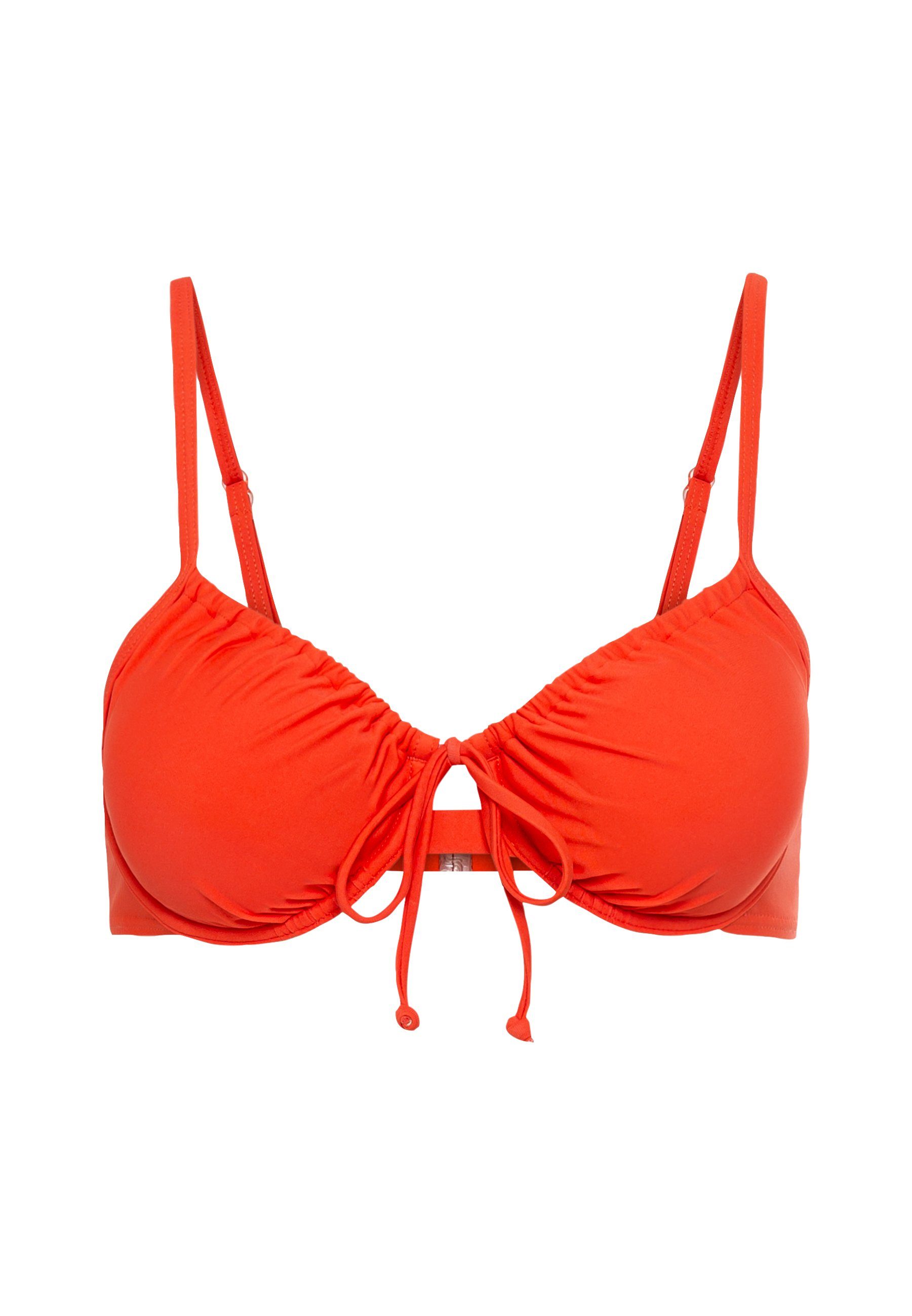 LSCN by LASCANA Beugelbikinitop GINA in trendy kleuren beugel bikini's maat E E oranje