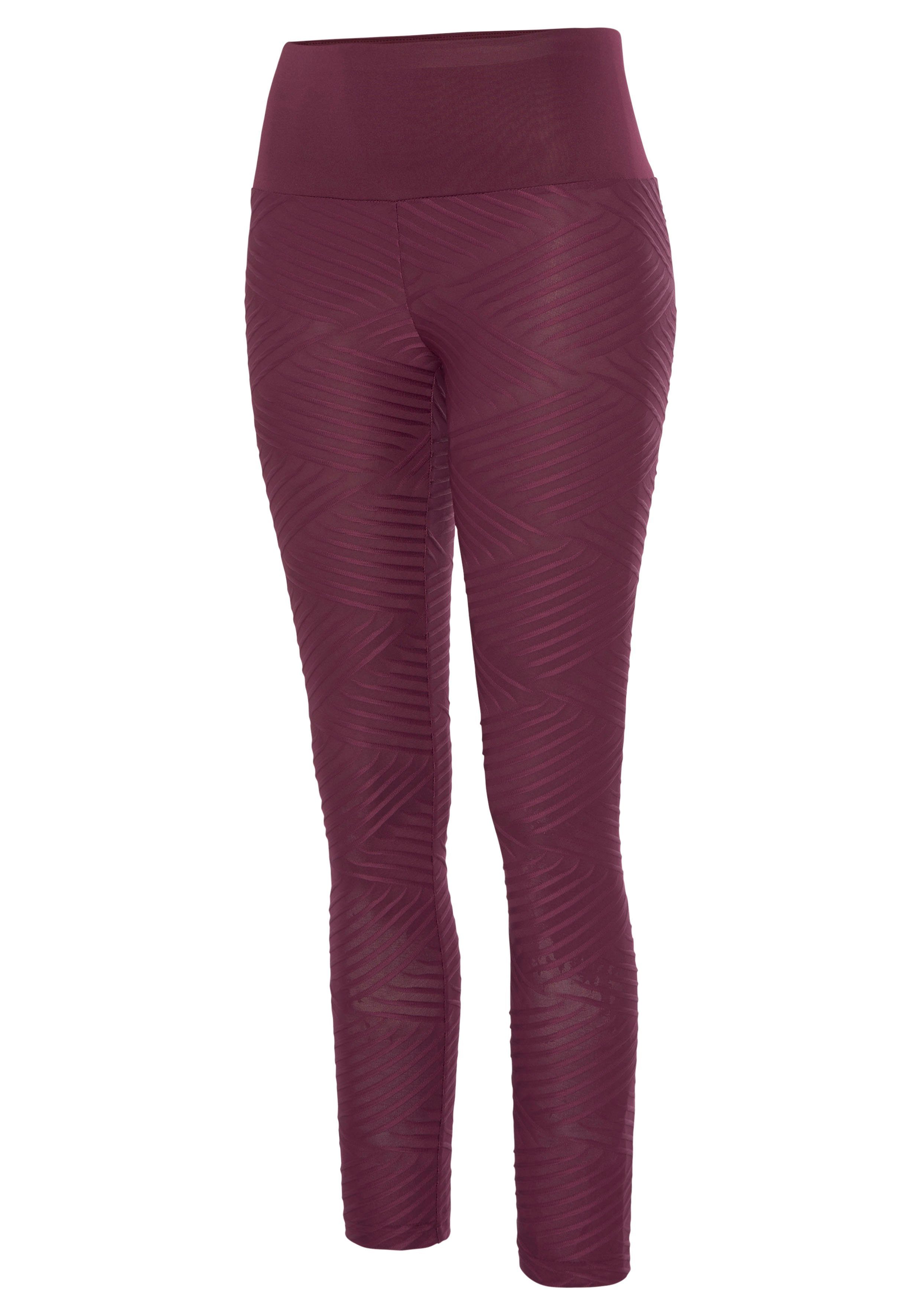 active by Lascana Legging -Sportleggings Sportleggings met 3D-structuur