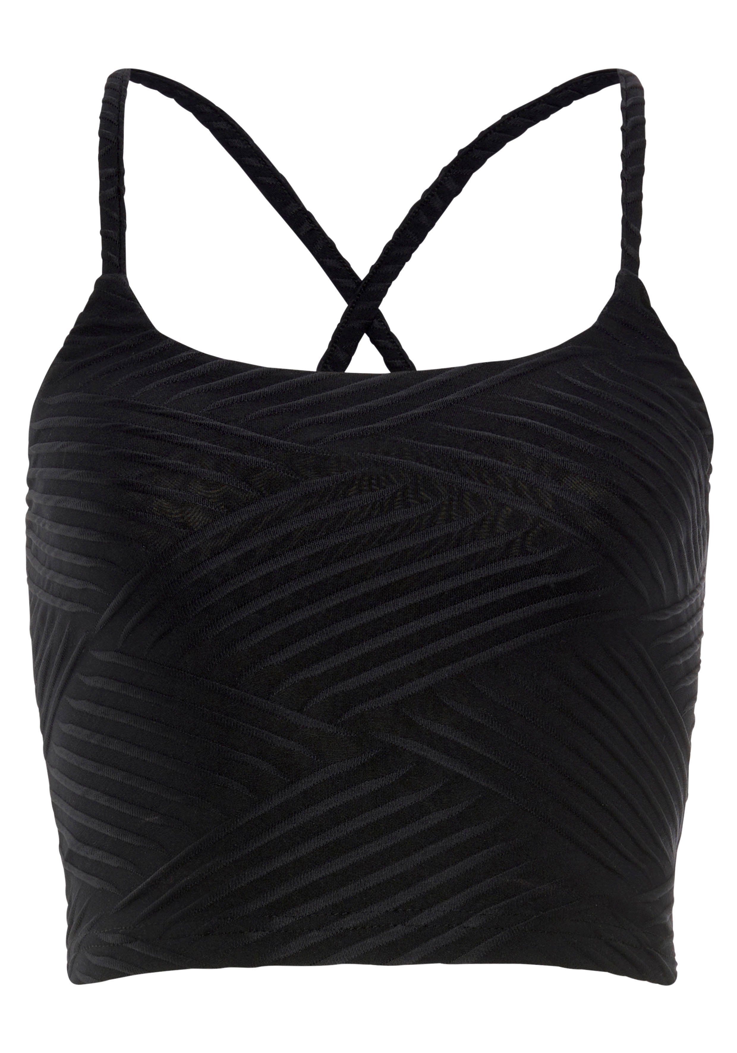 active by Lascana Crop-top met 3d-structuur
