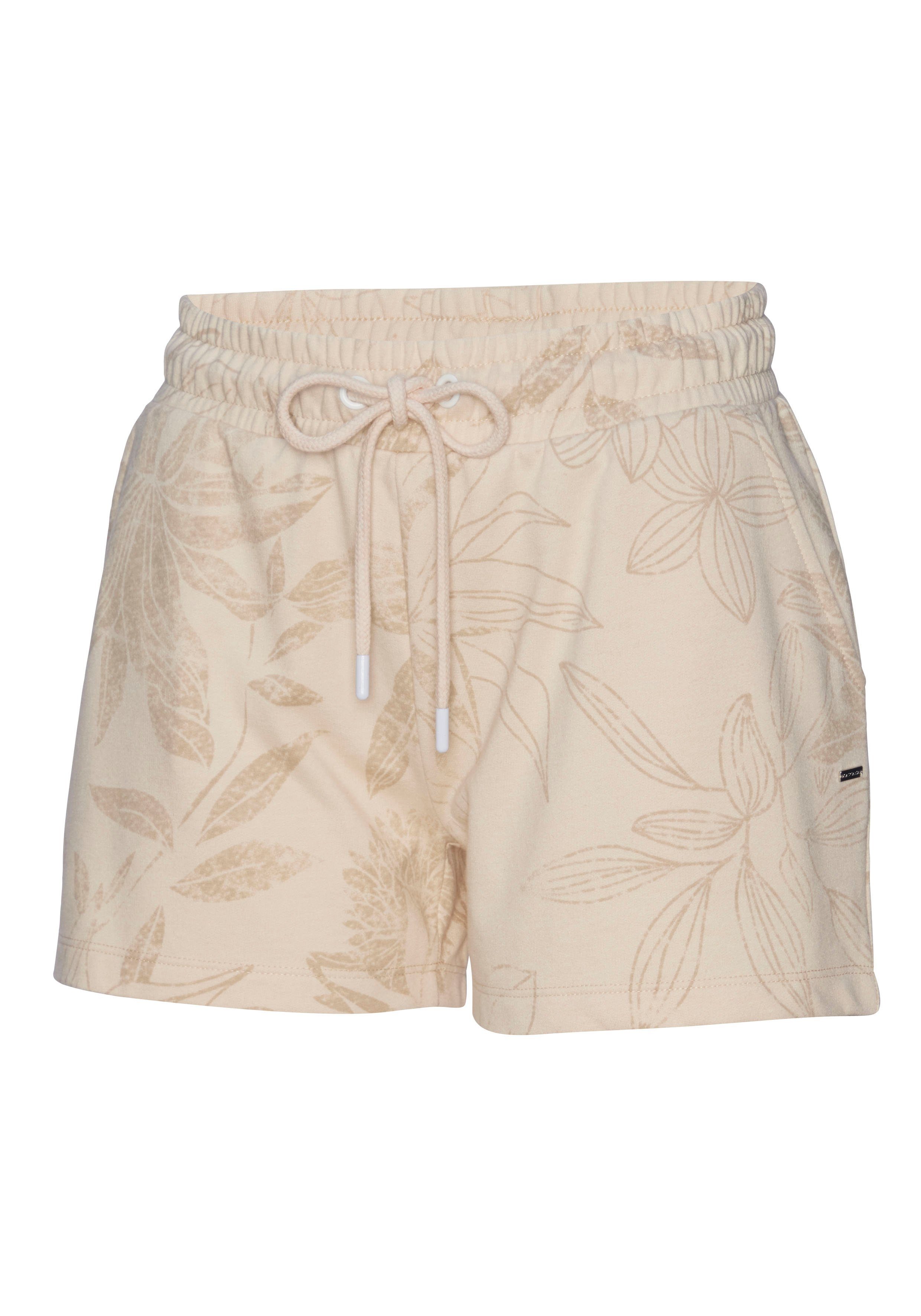 Lascana Relaxshorts met bloemige alloverprint, loungewear
