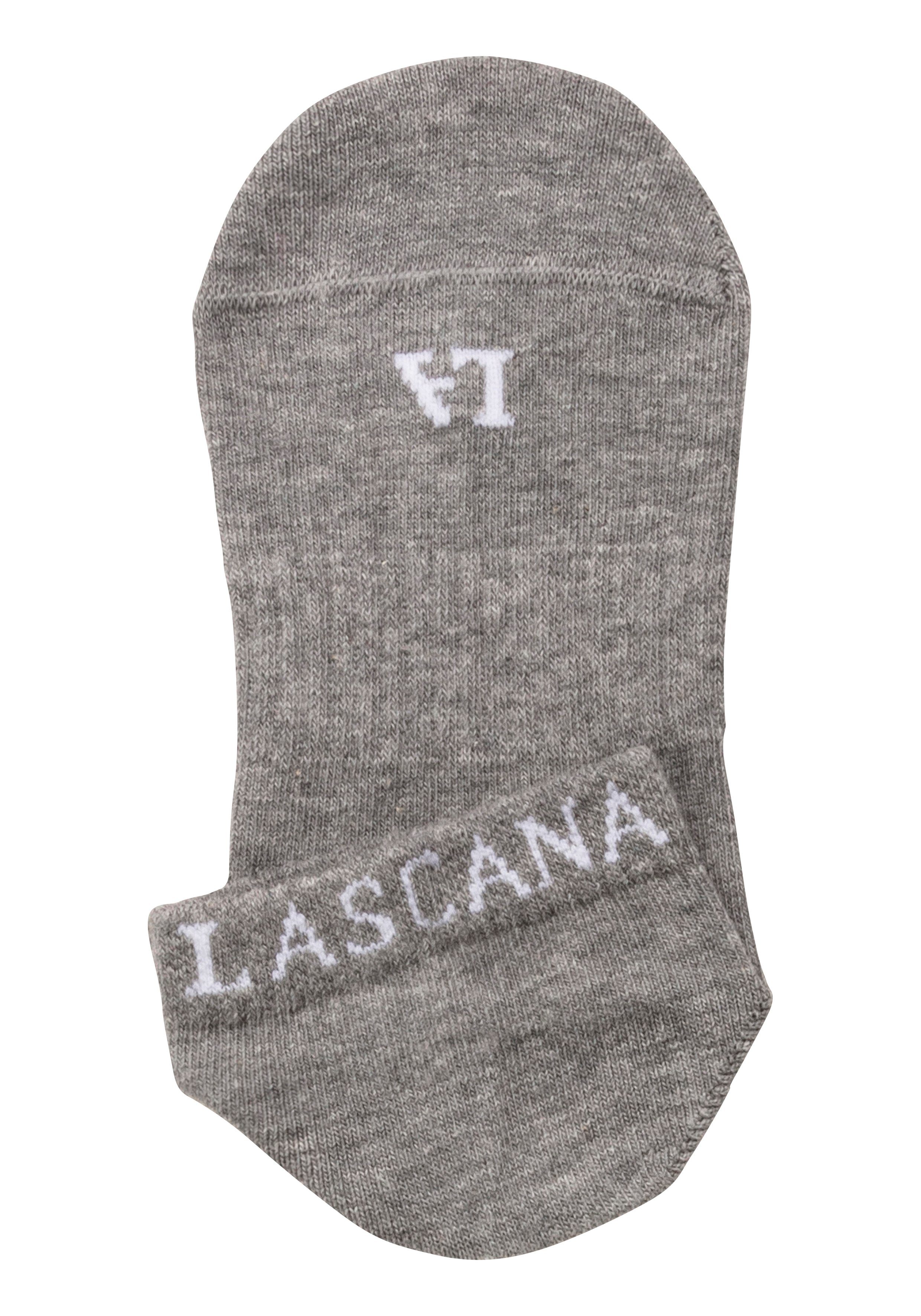 active by Lascana Sneakersokken met ingebreid merklogo (set, 6 paar)