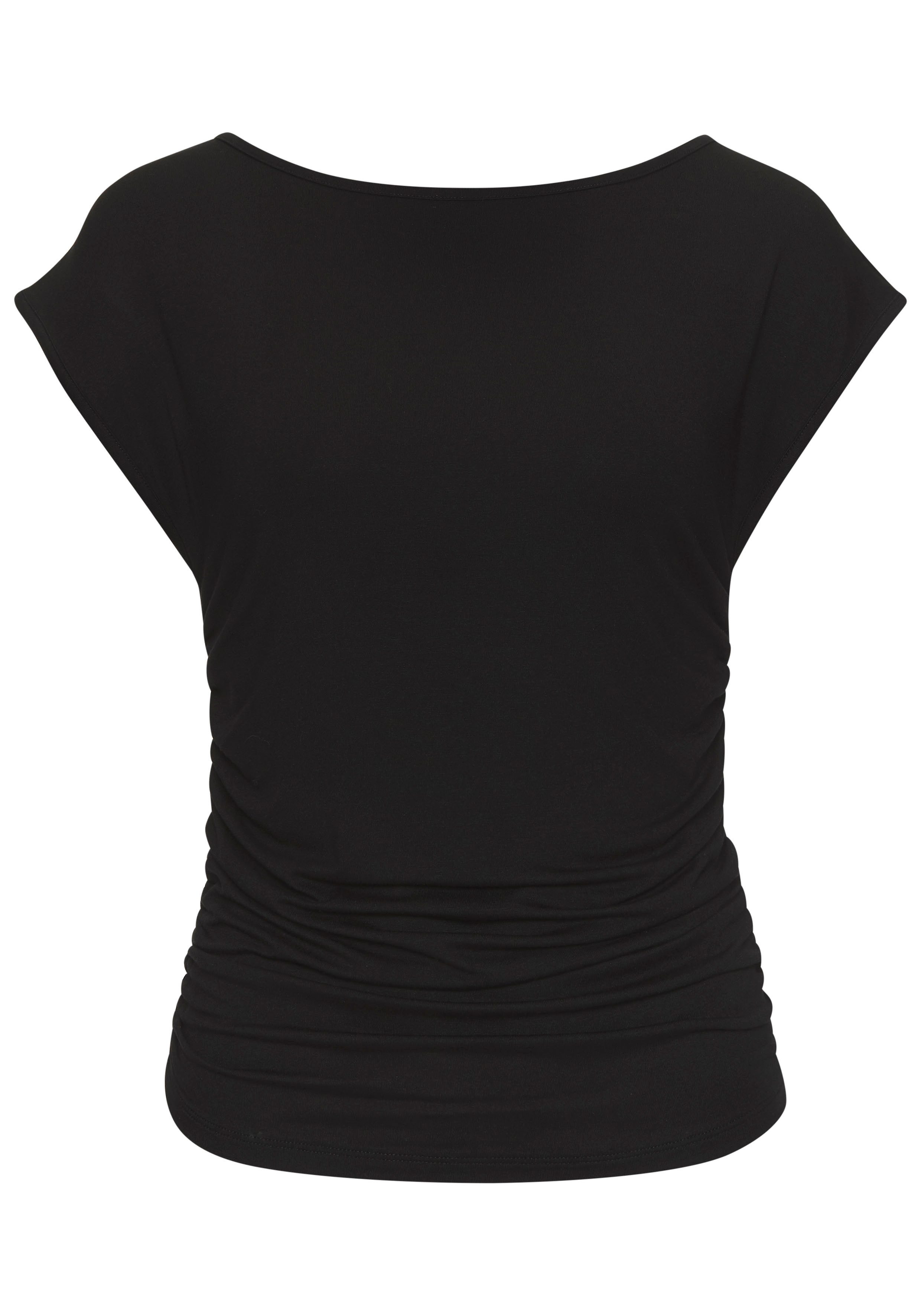 Buffalo T-shirt met zijraffing, jersey shirt, basic
