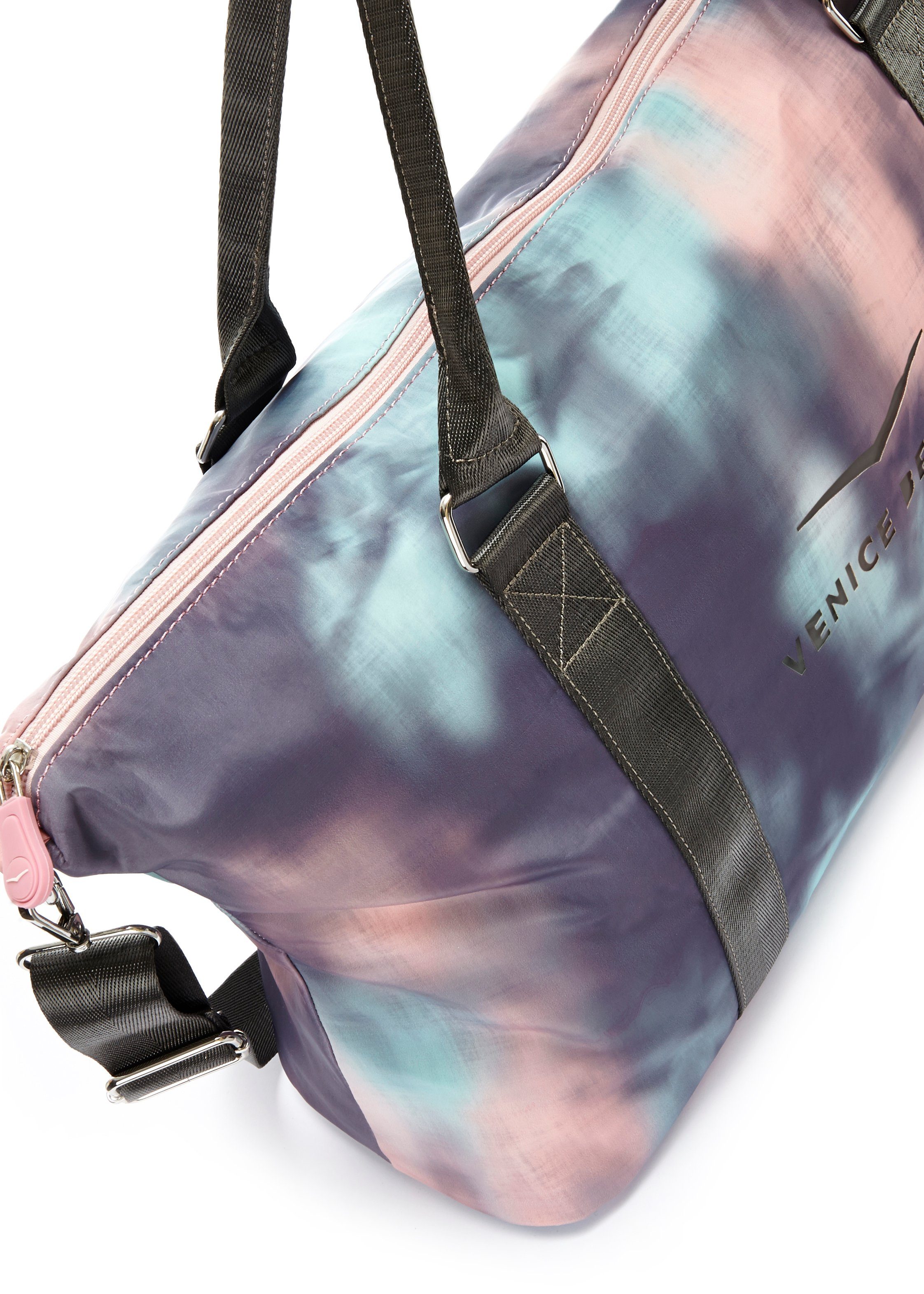 Venice Beach Sporttas grote schoudertas, weekendtas, strandtas met print vegan