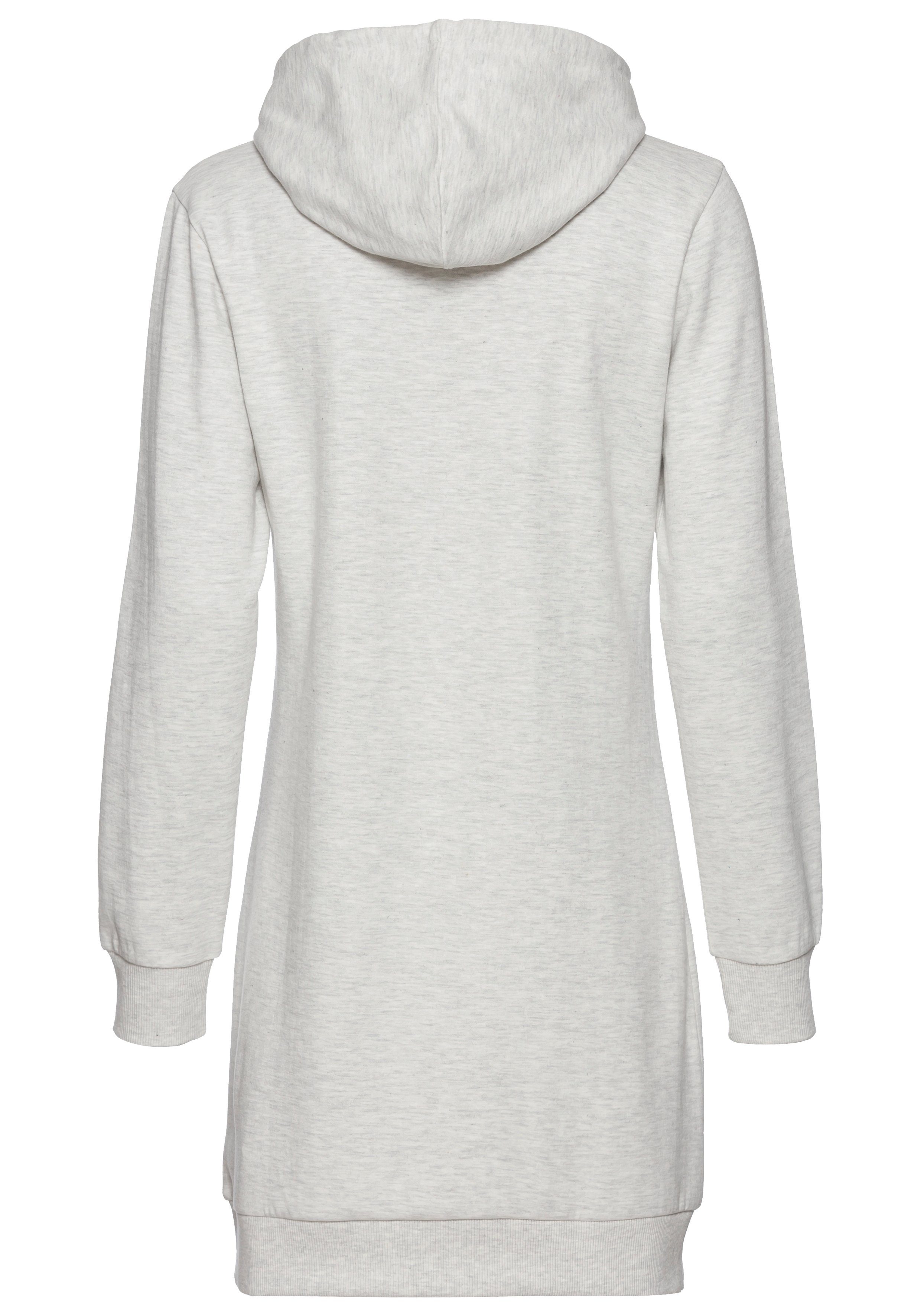 Vivance Sweatjurk met loungewear borduursel, lounge jurk (1-delig)