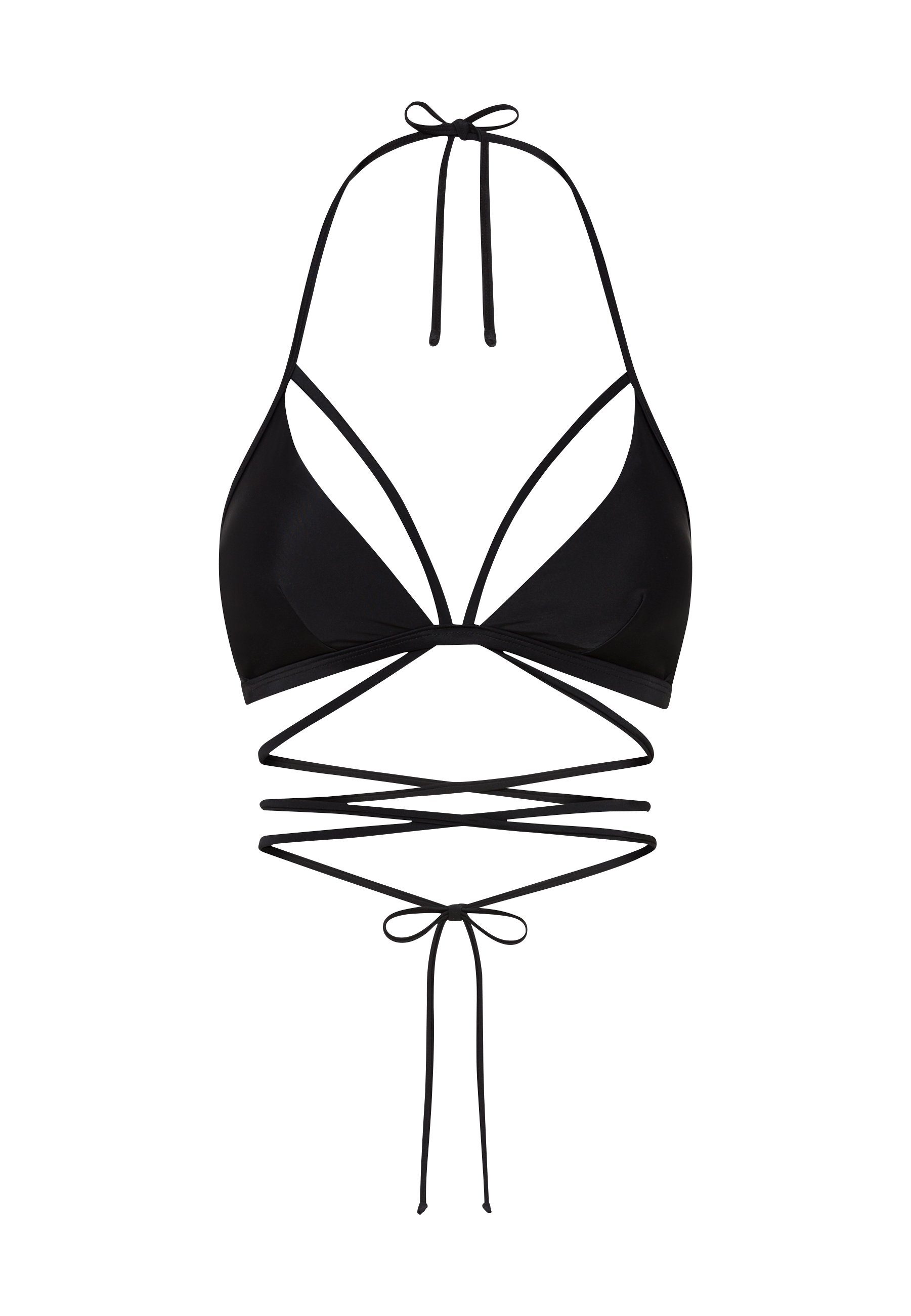 lscn by lascana triangel-bikinitop gina zwart