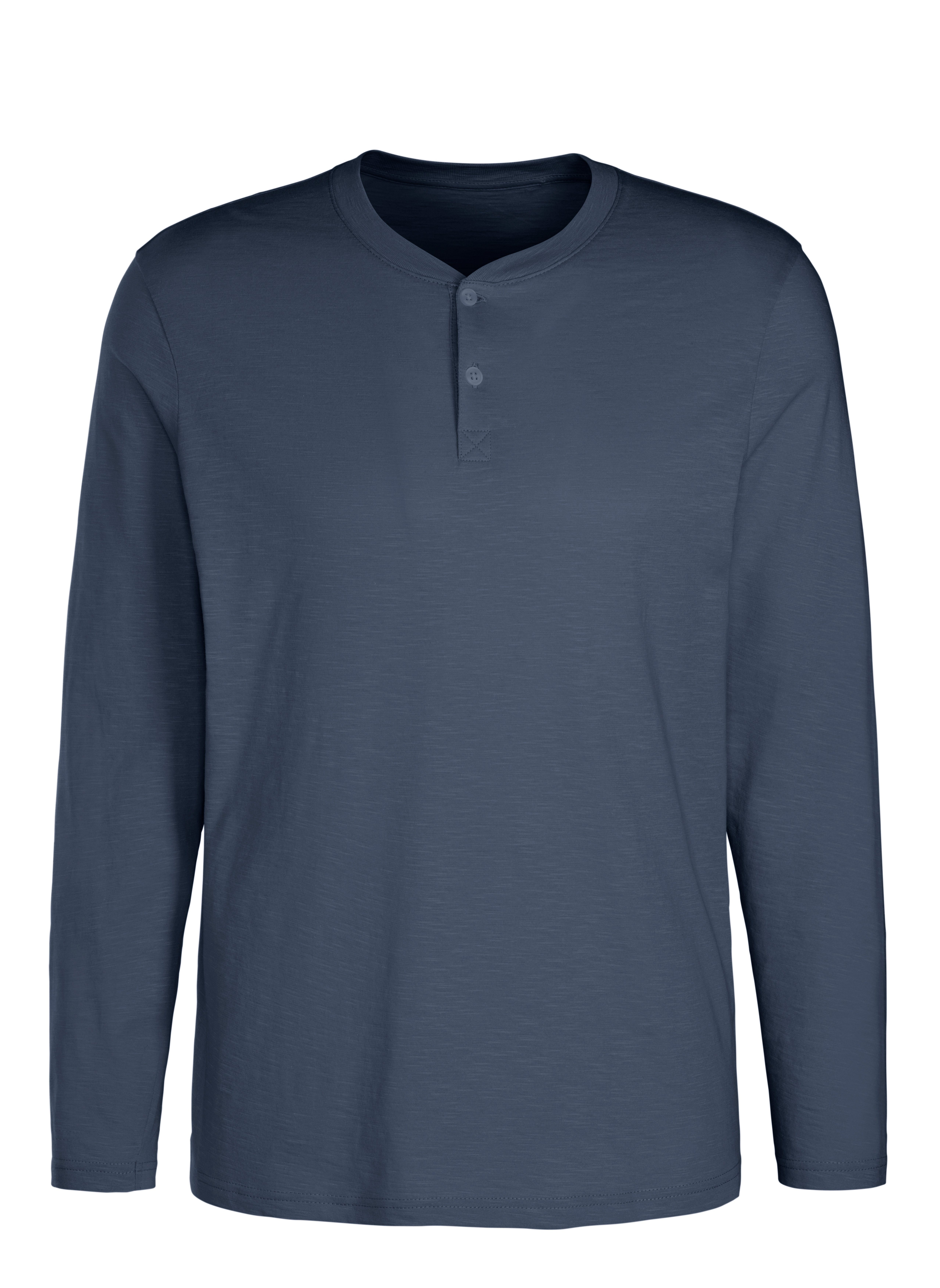 H.I.S Shirt met lange mouwen Shirt met knoopsluiting van gestructureerde katoenkwaliteit (set, 2-delig)