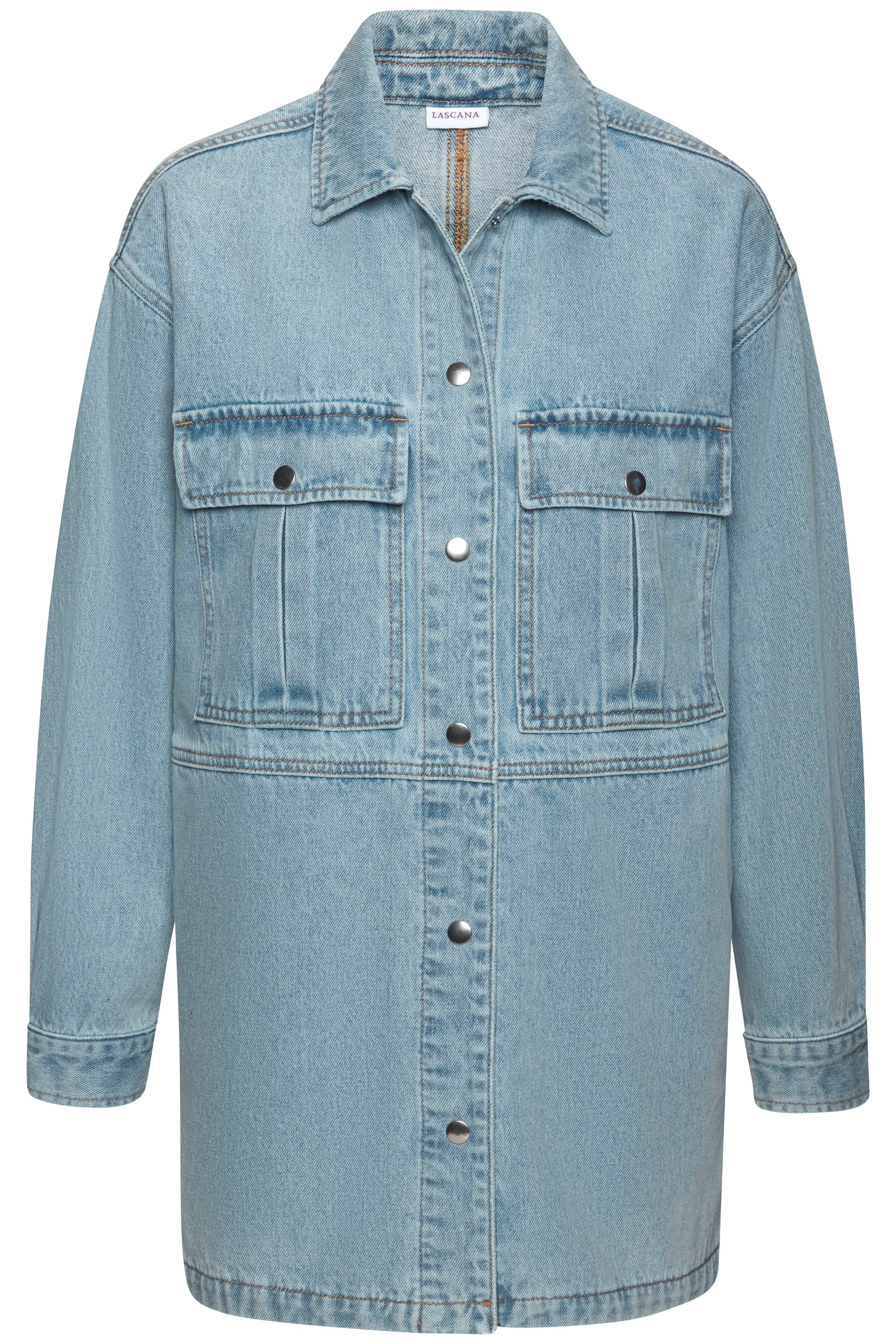 Lascana Jeansjack met splitjes opzij
