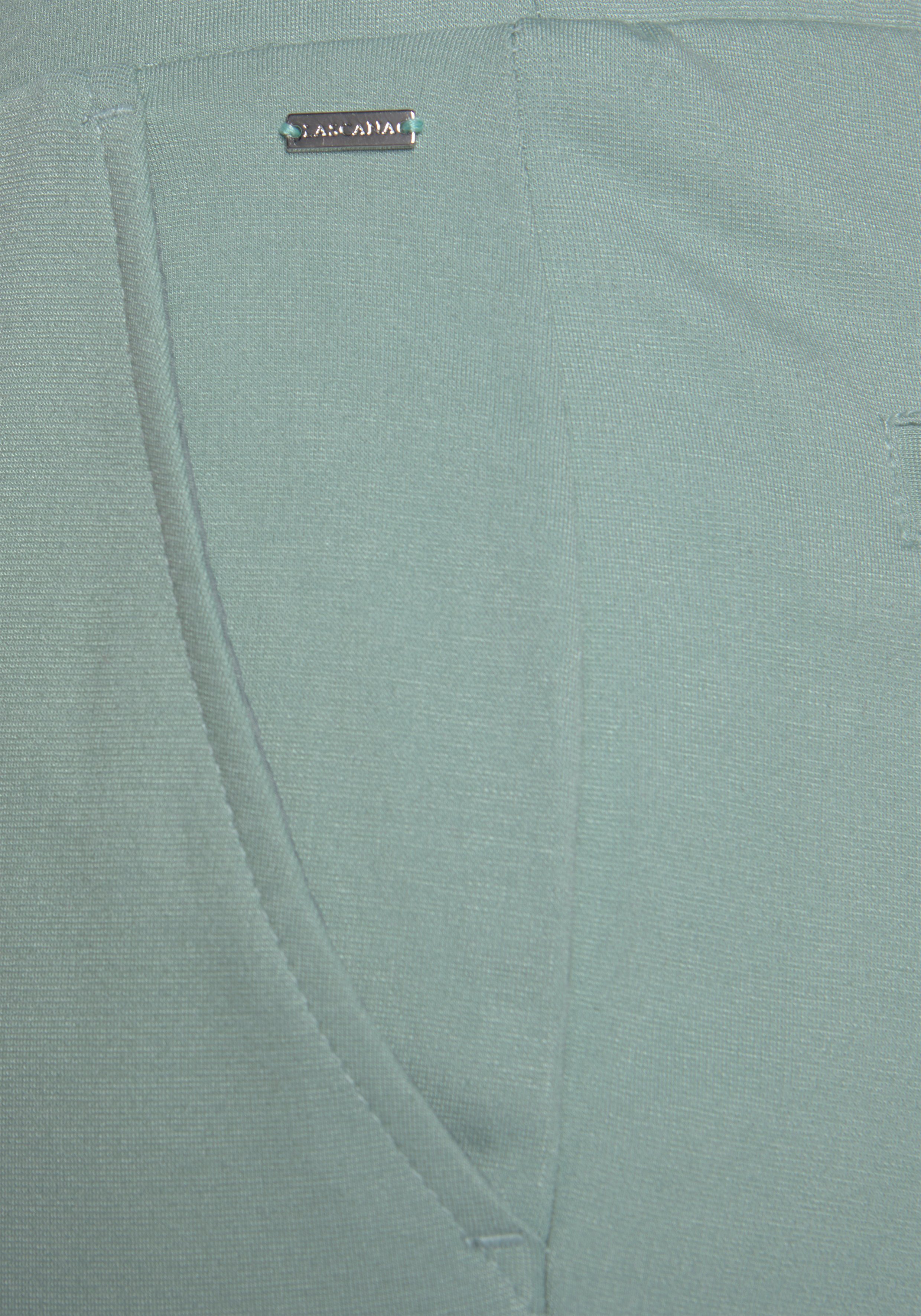 Lascana Jogpants met elastische tailleband en riemlussen, loungewear (1-delig)