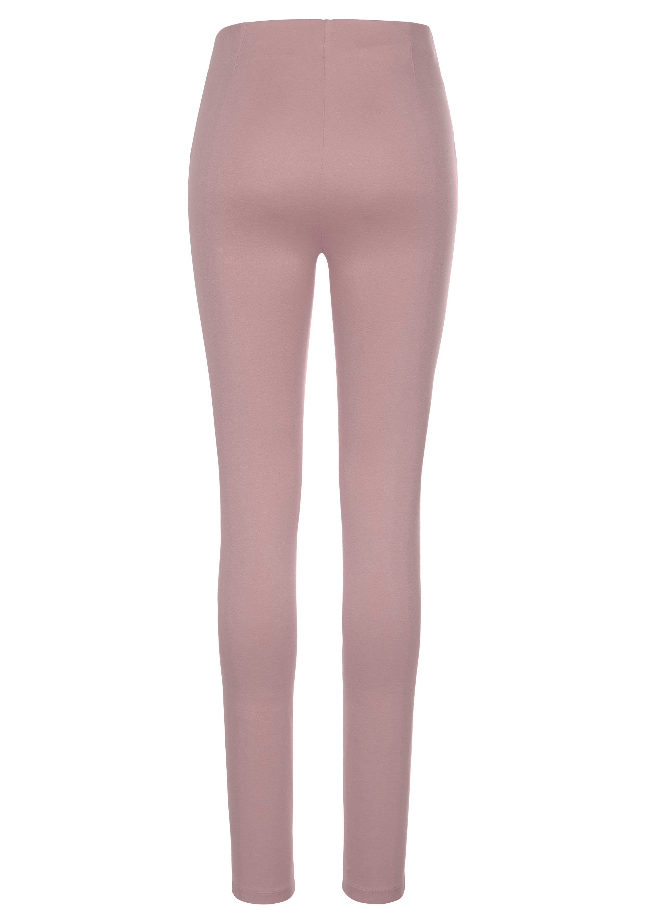 Lascana Highwaist legging met decoratieve knopen