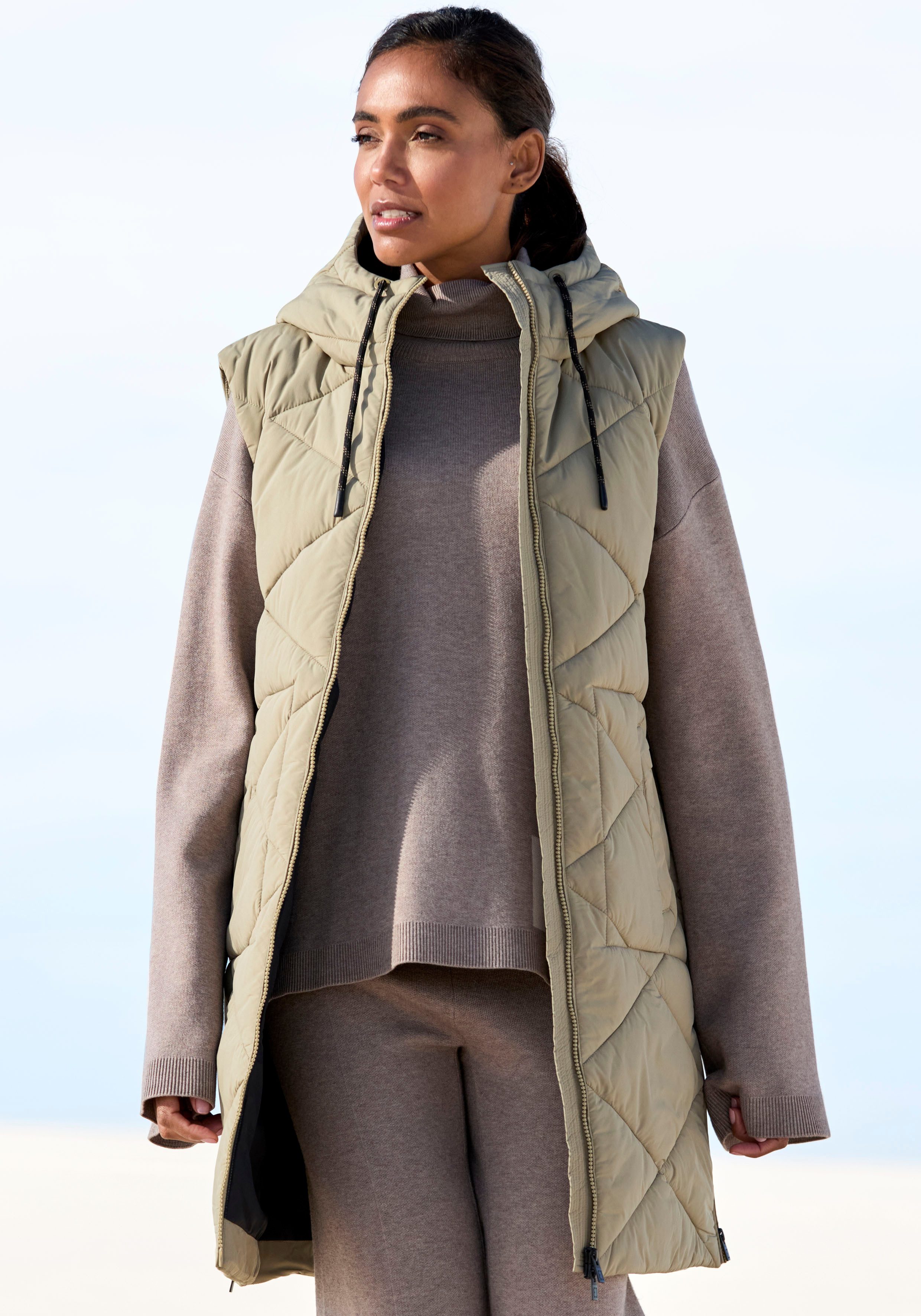 Elbsand Bodywarmer met een capuchon