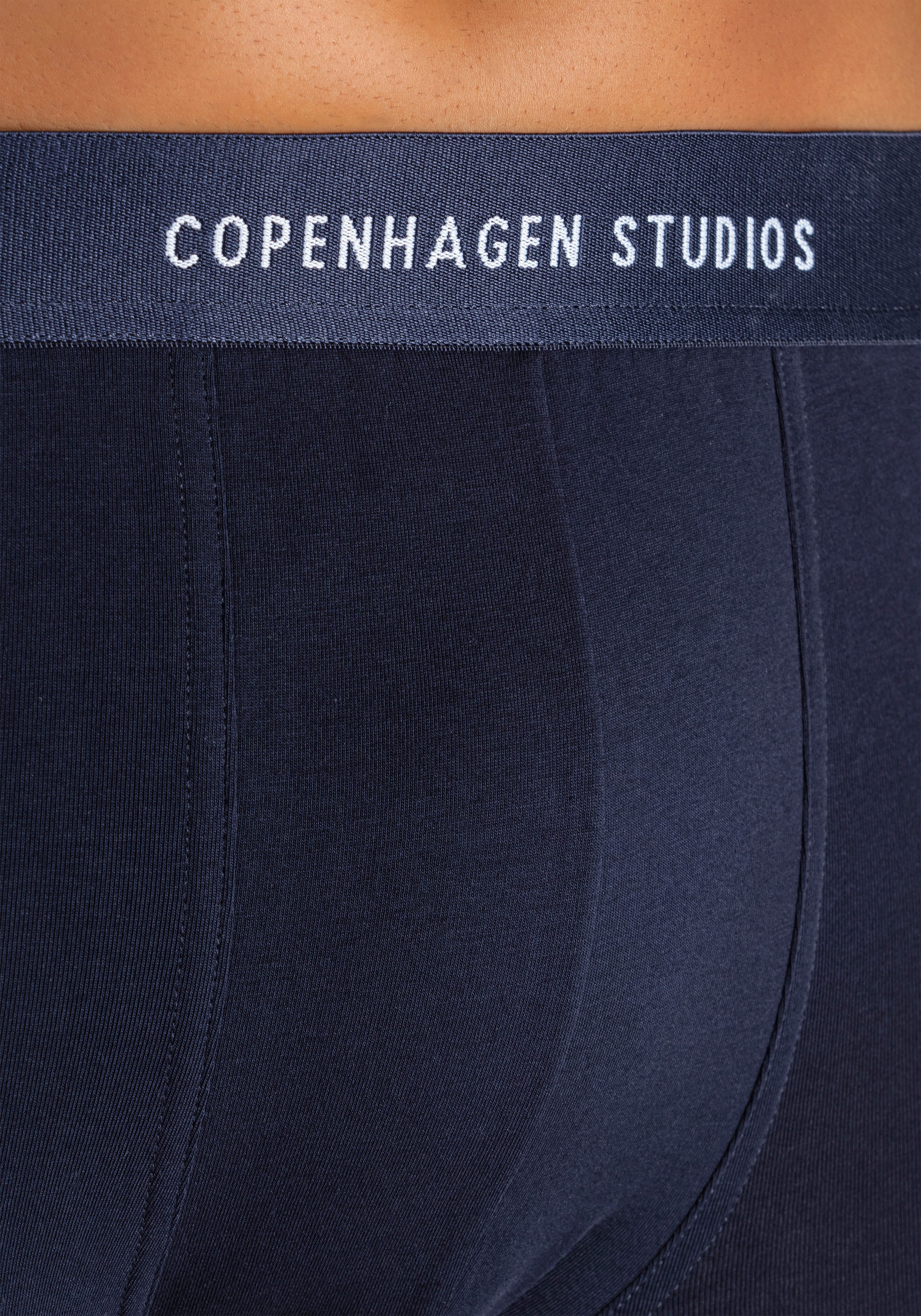 Copenhagen Studios Boxershort voor heren met gekleurde logo-tailleband (3 stuks)
