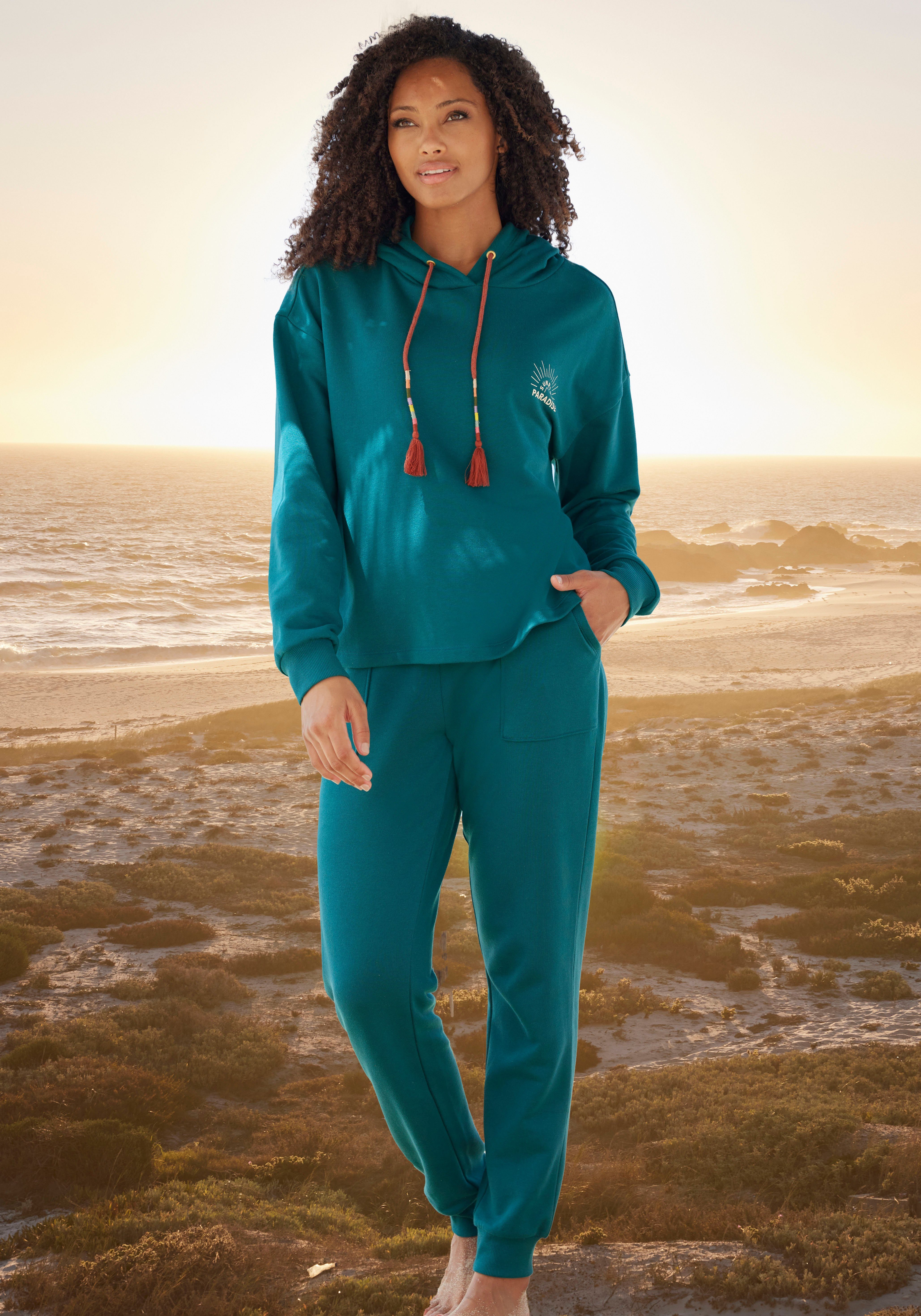 Vivance Hoodie Capuchonsweatshirt met print, loungewear