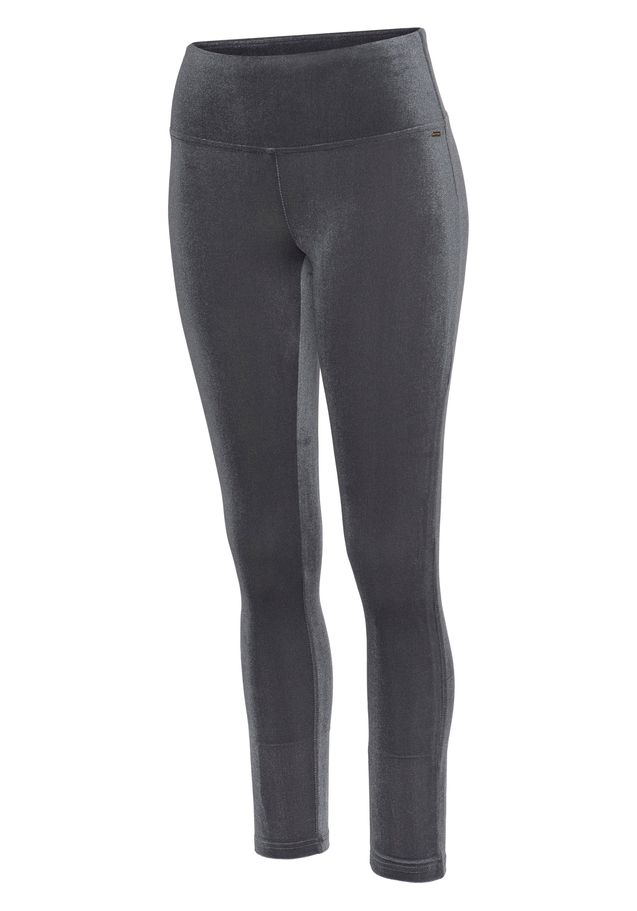 Lascana Legging in zachte, elastische velourslook