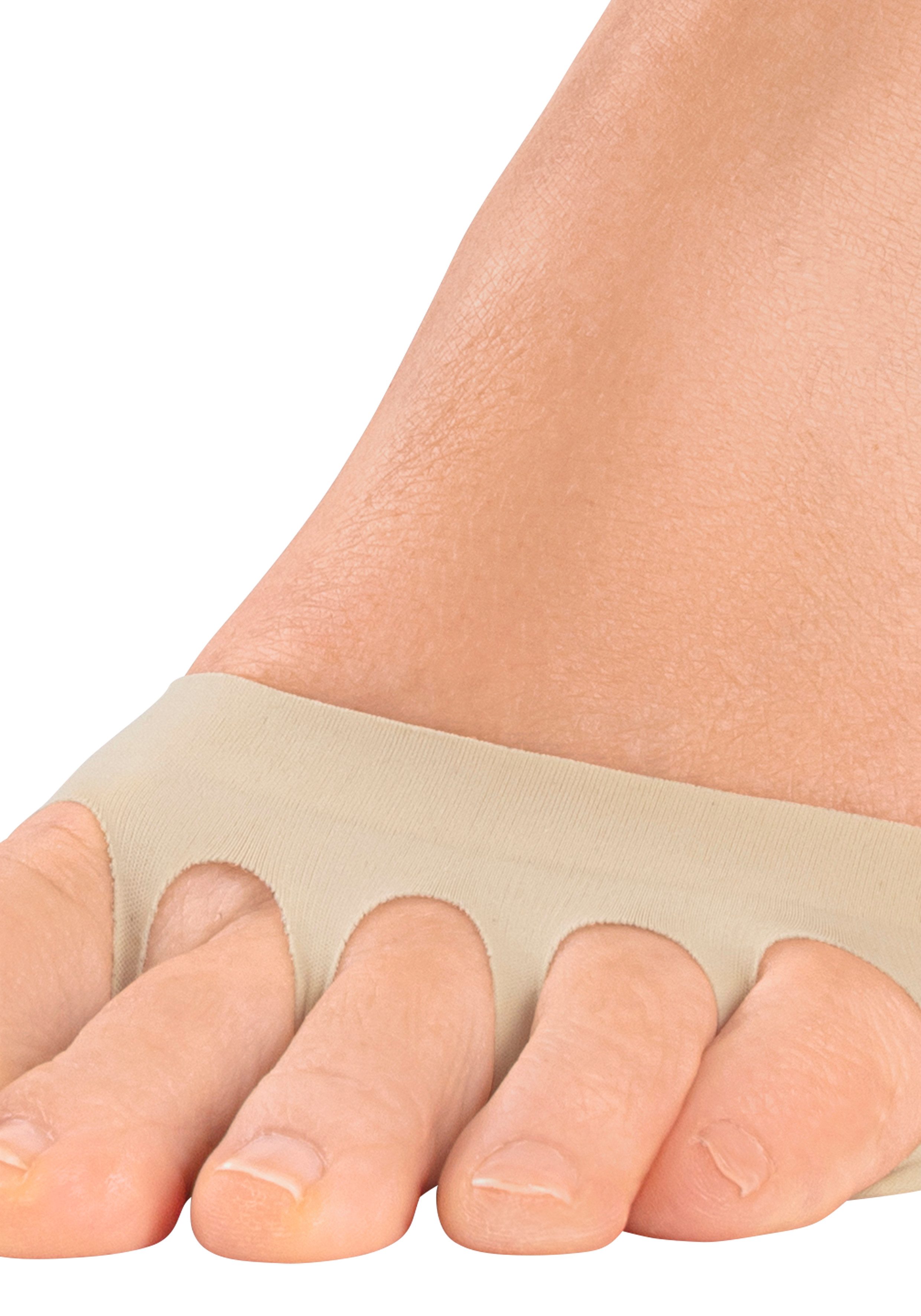 Vivance Teensokjes met voorvoetkussen voor hoge schoenen (set, 3 paar)
