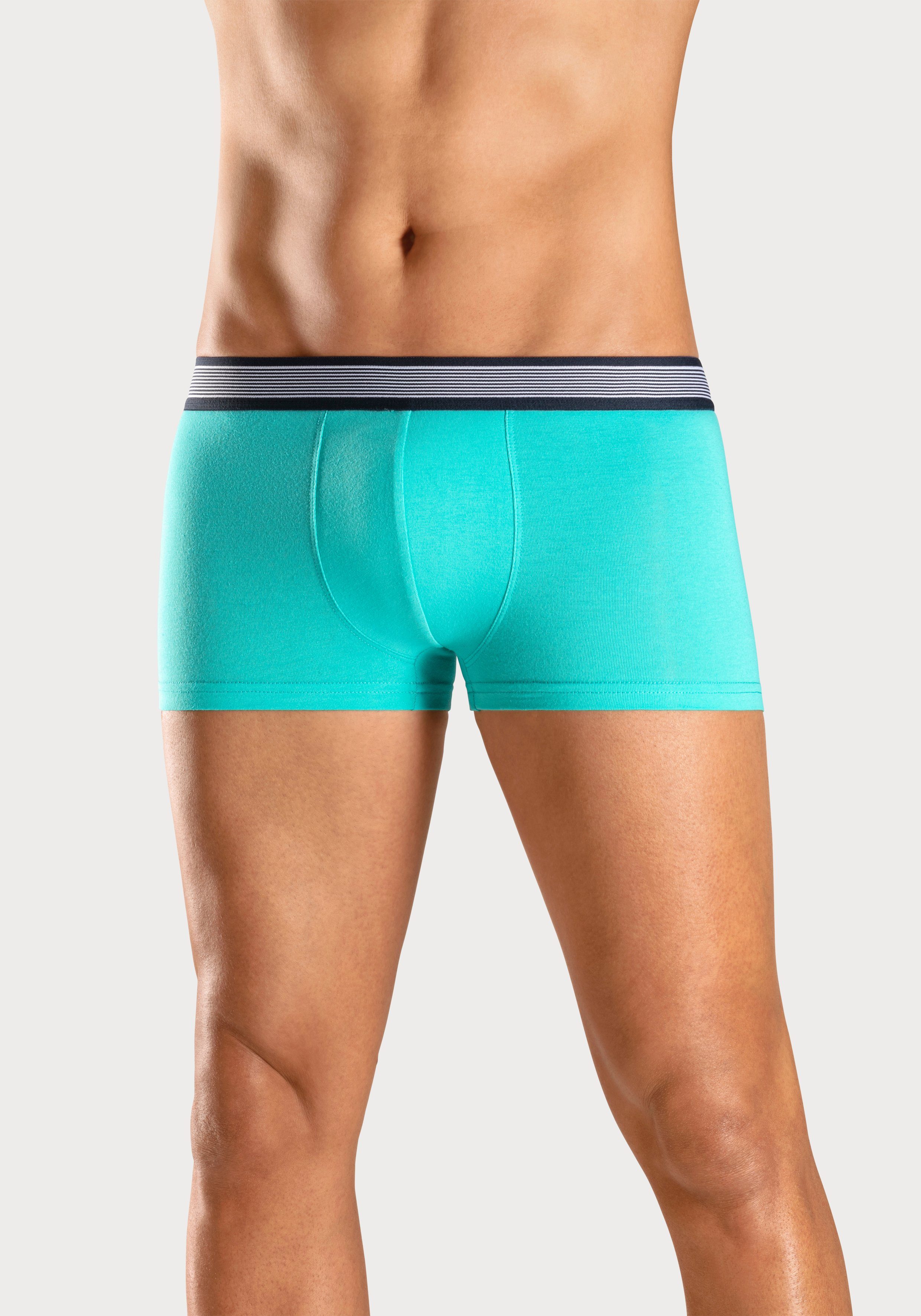 H.I.S Hipster strak zittende boxershorts van katoenmix (set, 4 stuks)