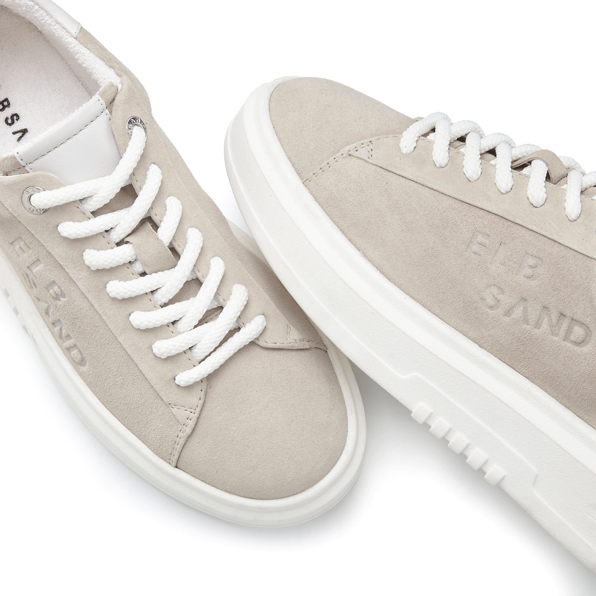 Elbsand Sneakers Veterschoenen Veterschoen, vrijetijdsschoen van leer met modieuze plateaus zool