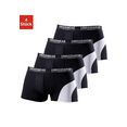 authentic underwear boxershort met een contrastkleurige inzet (4 stuks) zwart