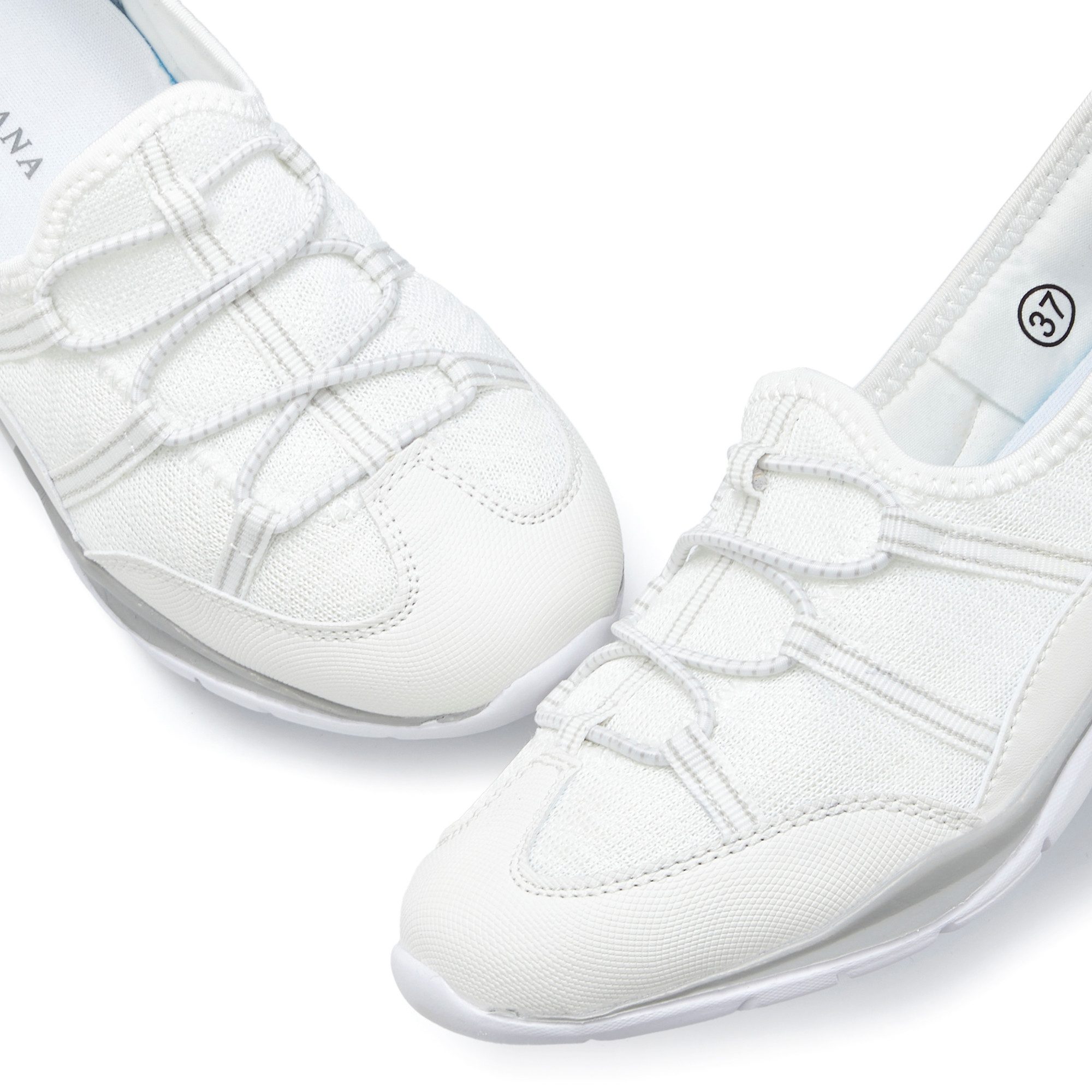 Lascana Sneakers Lage schoen, vrijetijdsschoen, slipper, om in te stappen met elastische veters vegan