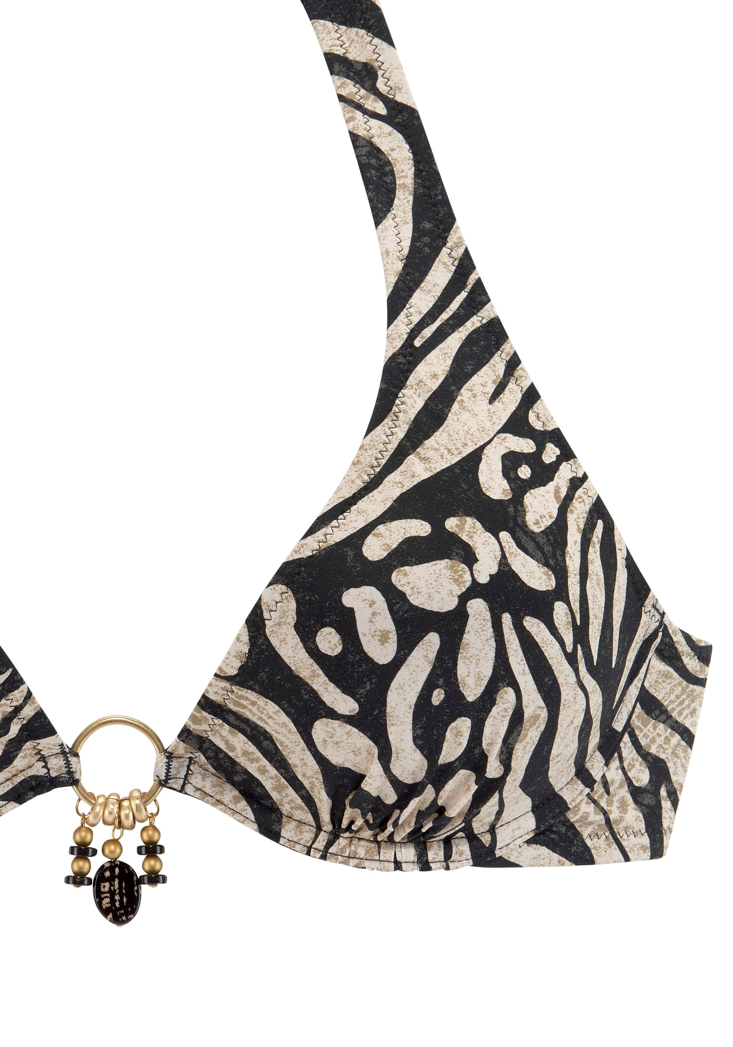 Bruno Banani Beugelbikini in trendy animal-print