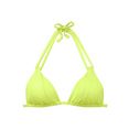 s.oliver red label beachwear triangel-bikinitop spain met plooi en dubbele bandjes groen